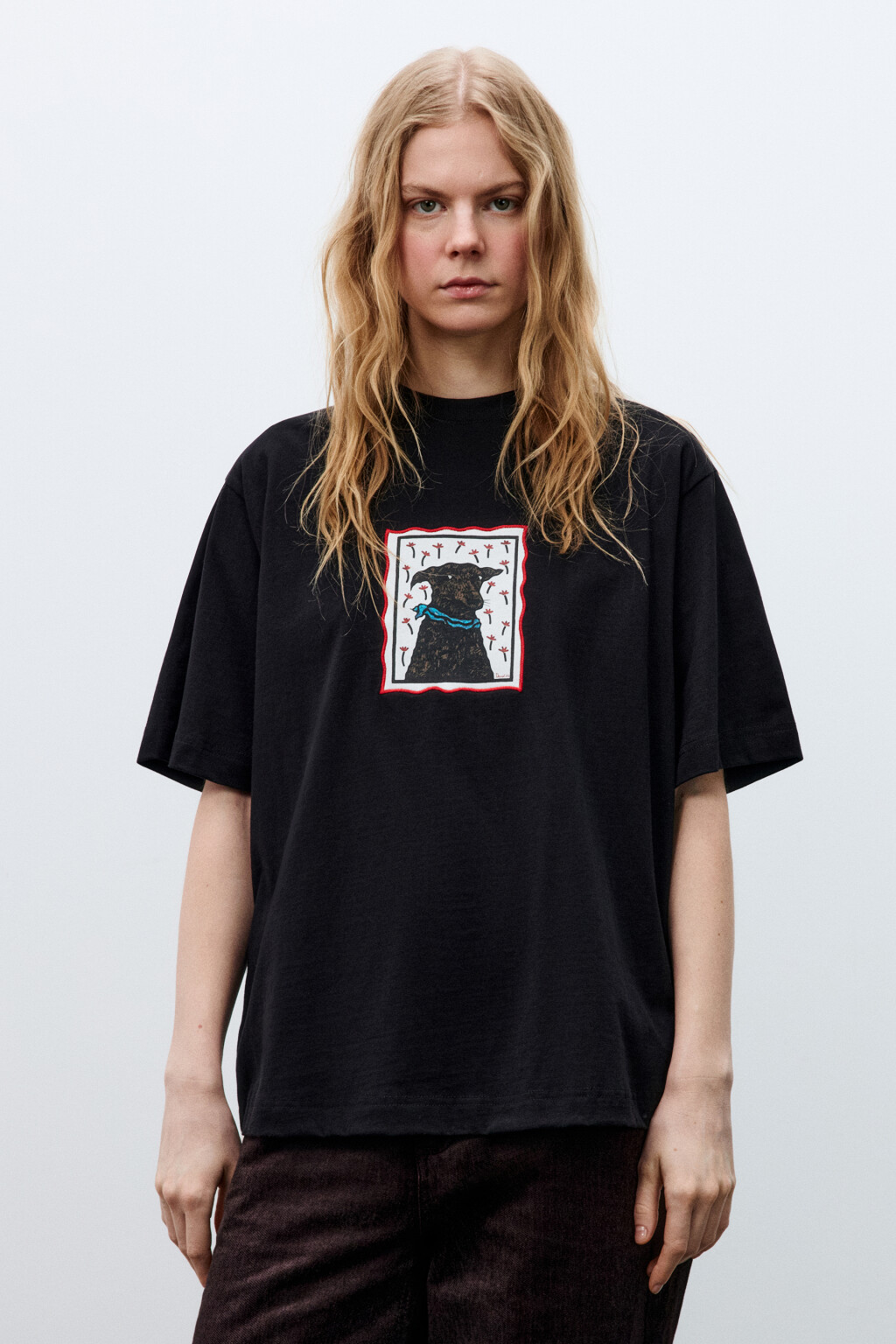 Футболка свободная с принтом - цвет мультиколор - 4