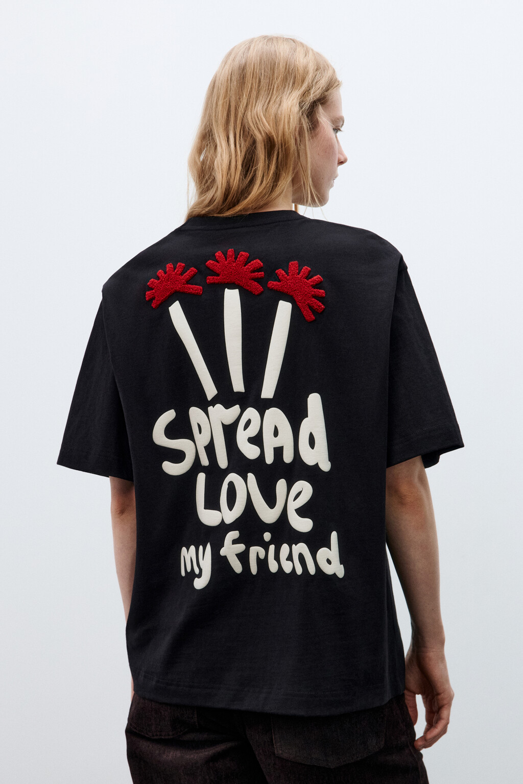 Футболка свободная с принтом - цвет мультиколор - 5