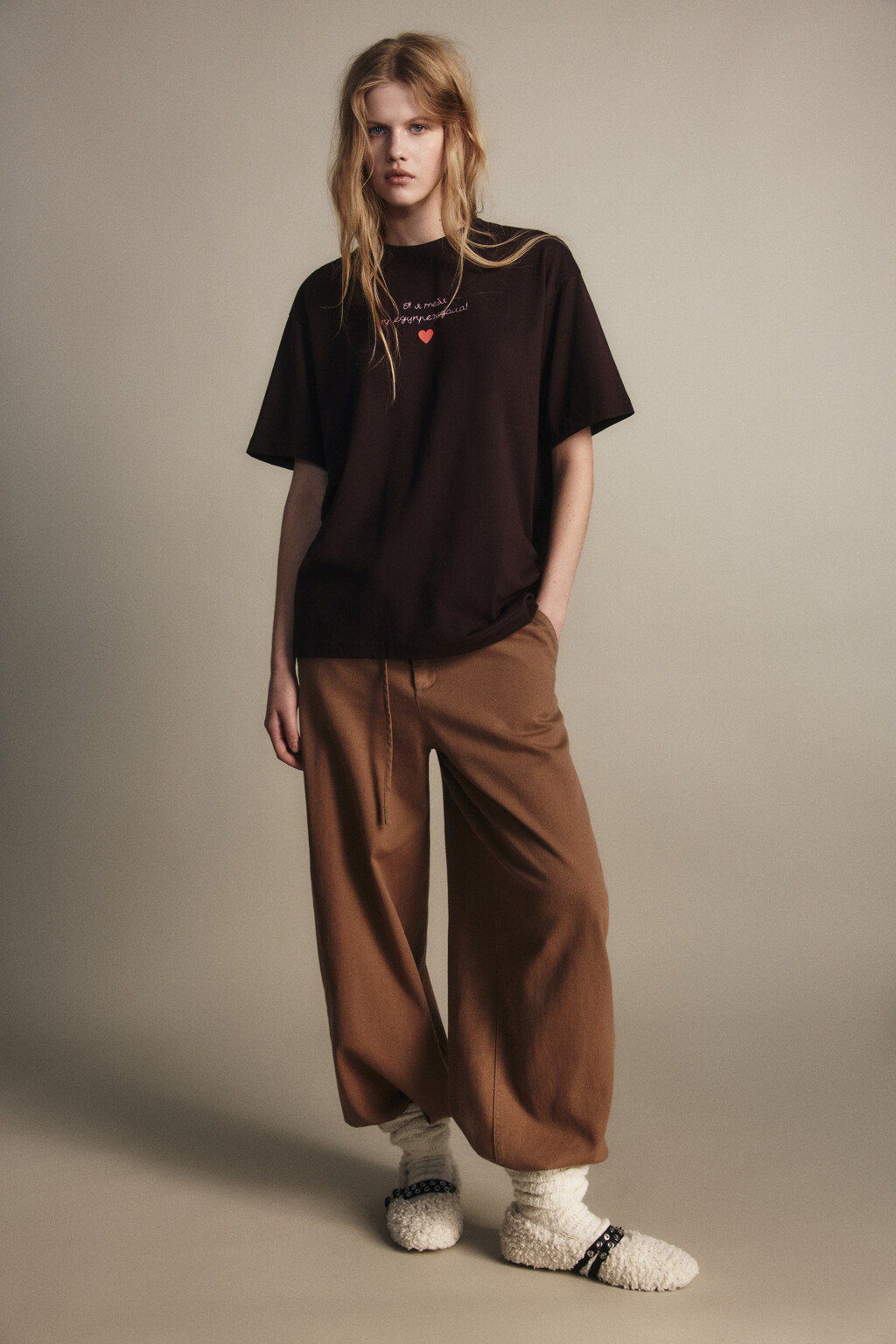 Футболка с принтом-надписью - цвет мультиколор - 4