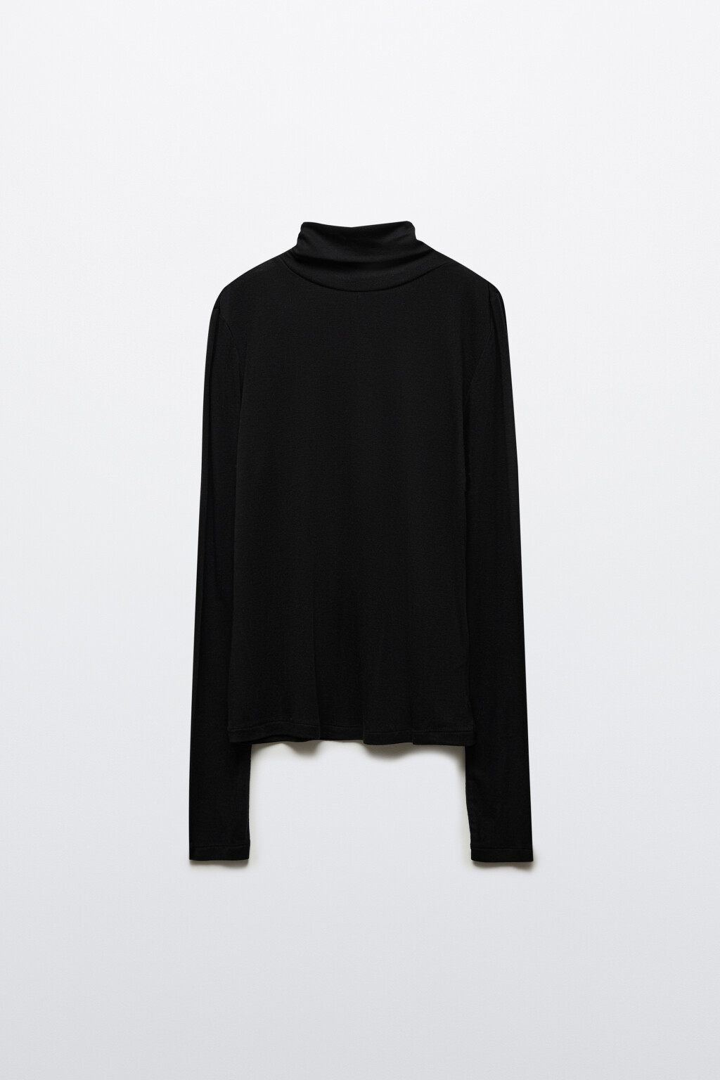 Водолазка трикотажная с шерстью - цвет черный - 8