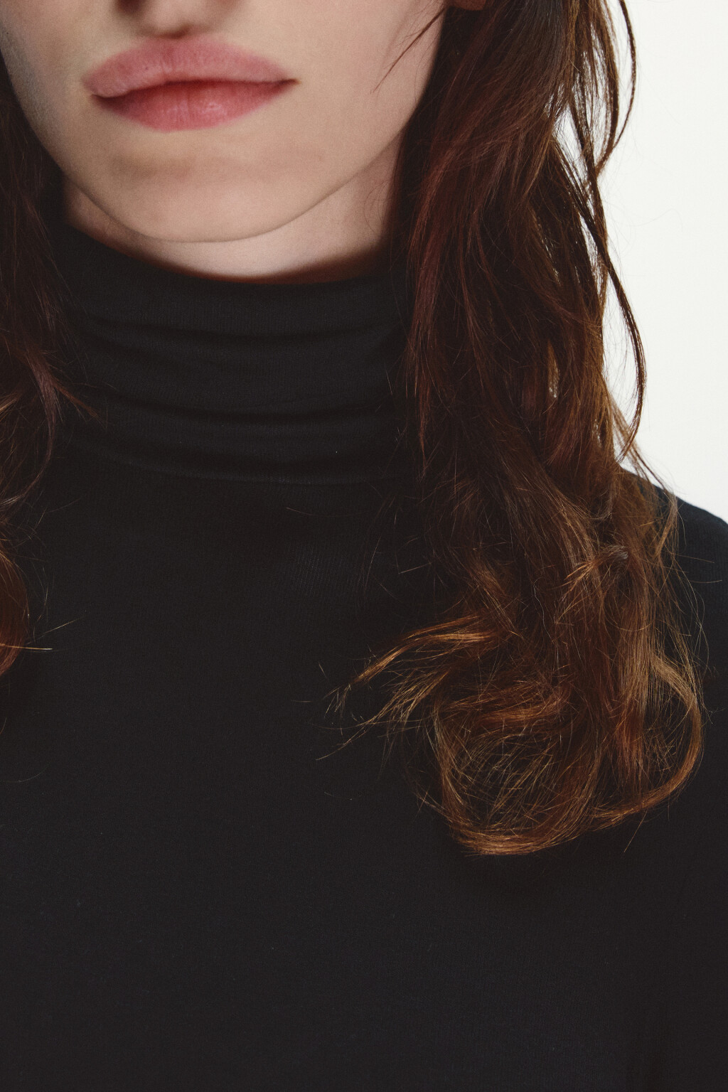 Водолазка трикотажная с шерстью - цвет черный - 6