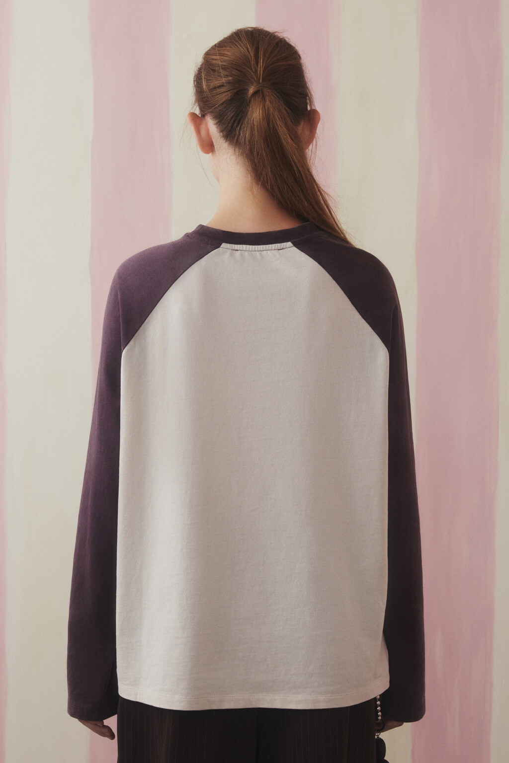 Лонгслив вареный с принтом - цвет коричневый - 3