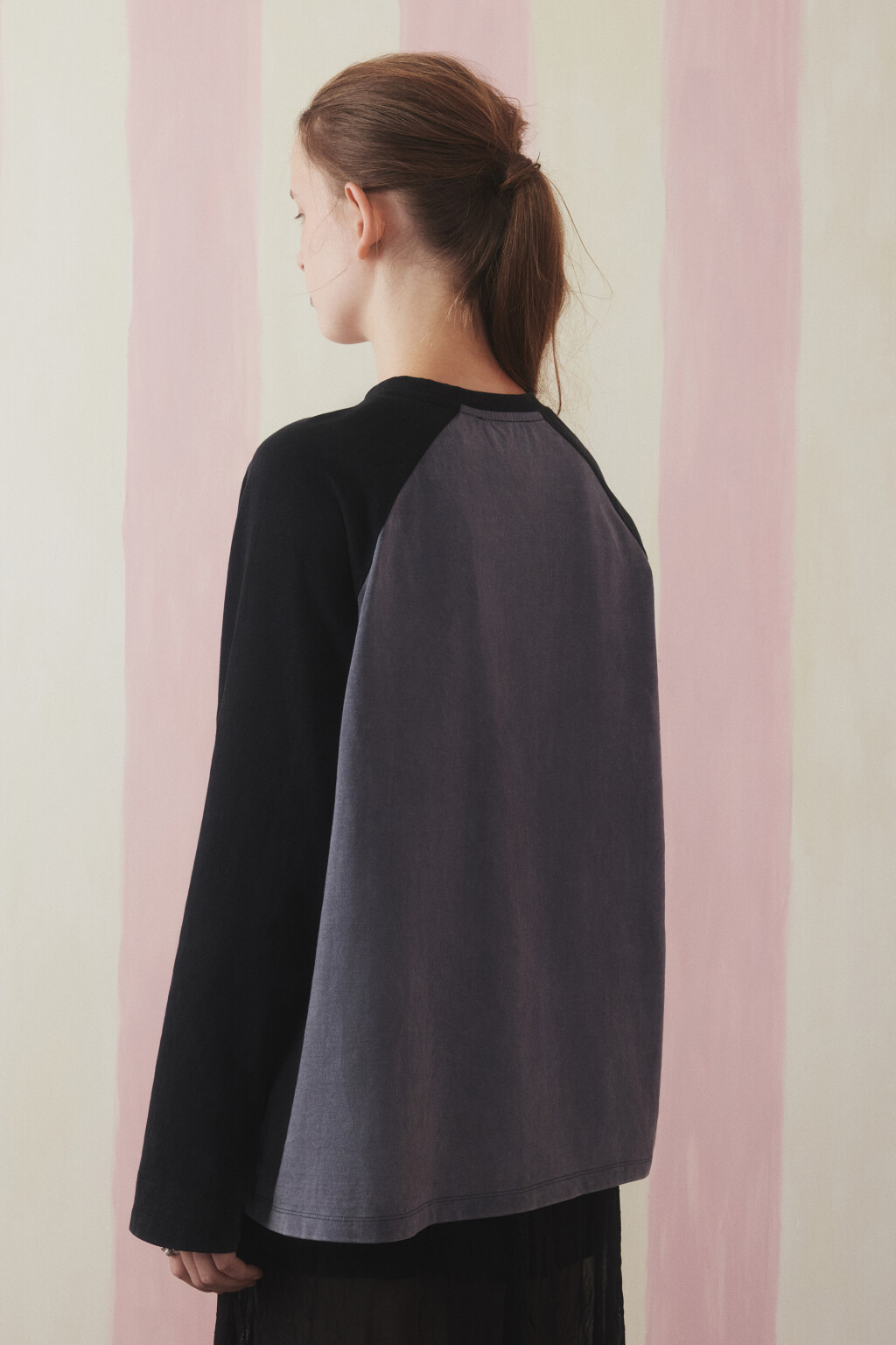 Лонгслив вареный с принтом - цвет серый - 3