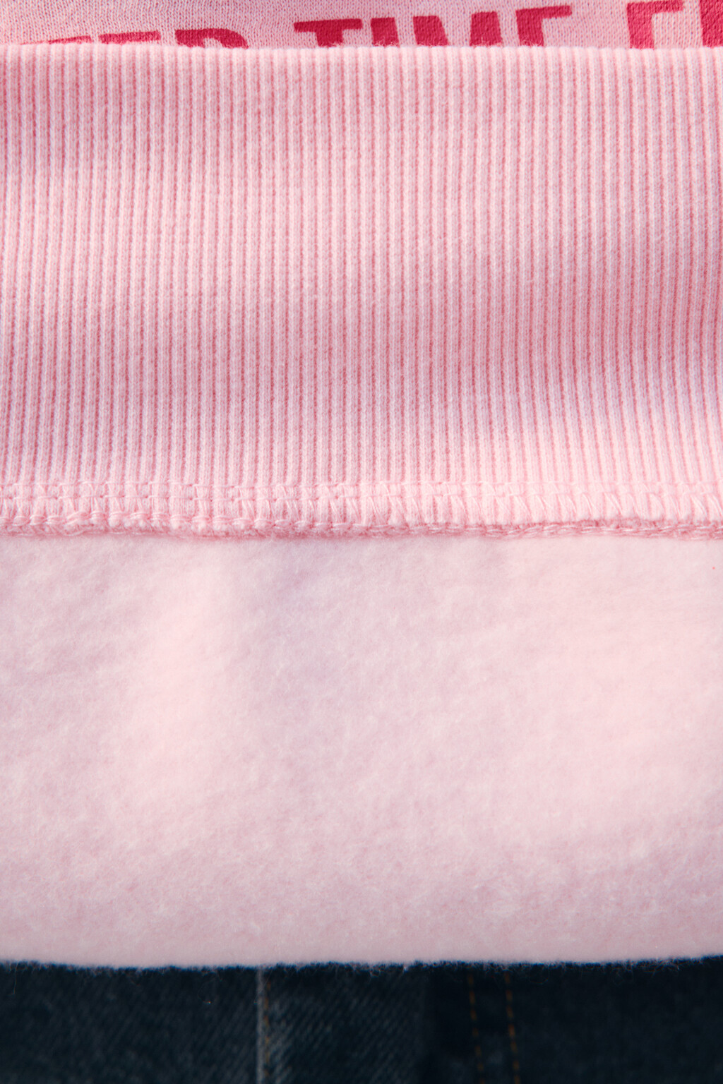 Свитшот из футера с принтом - цвет розовый - 6