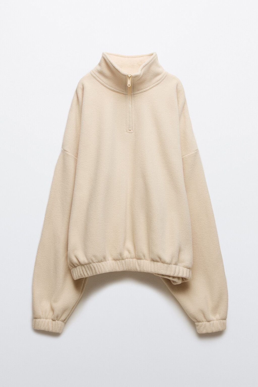 Толстовка на молнии флисовая - цвет бежевый - 8