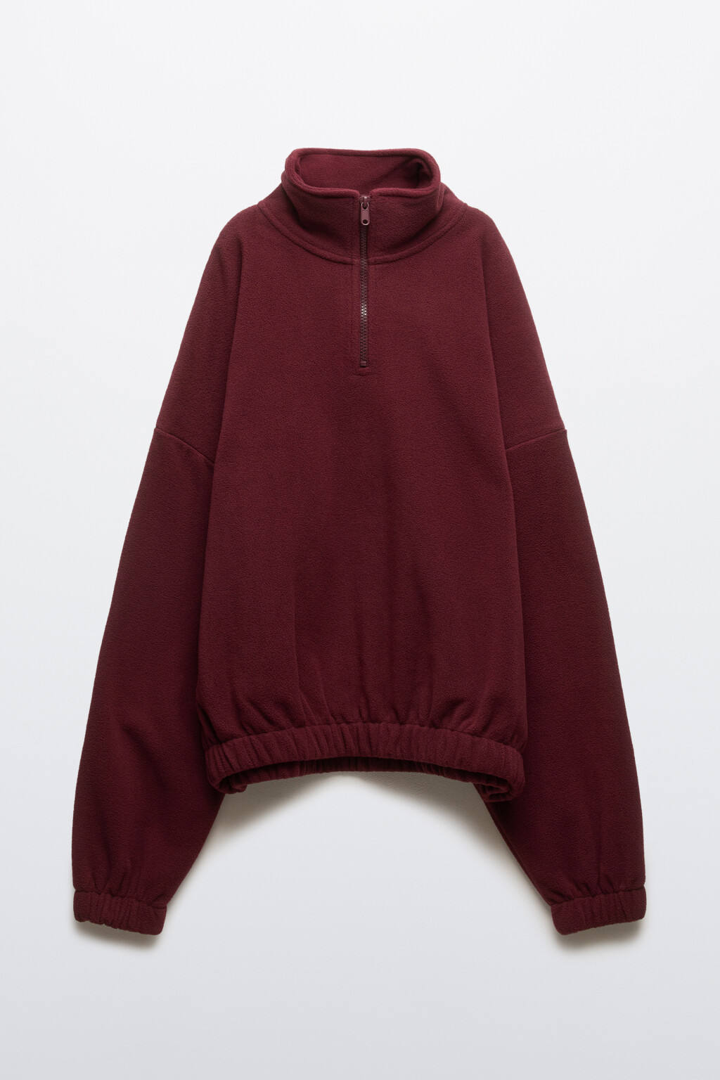 Толстовка на молнии флисовая - цвет бордовый - 8