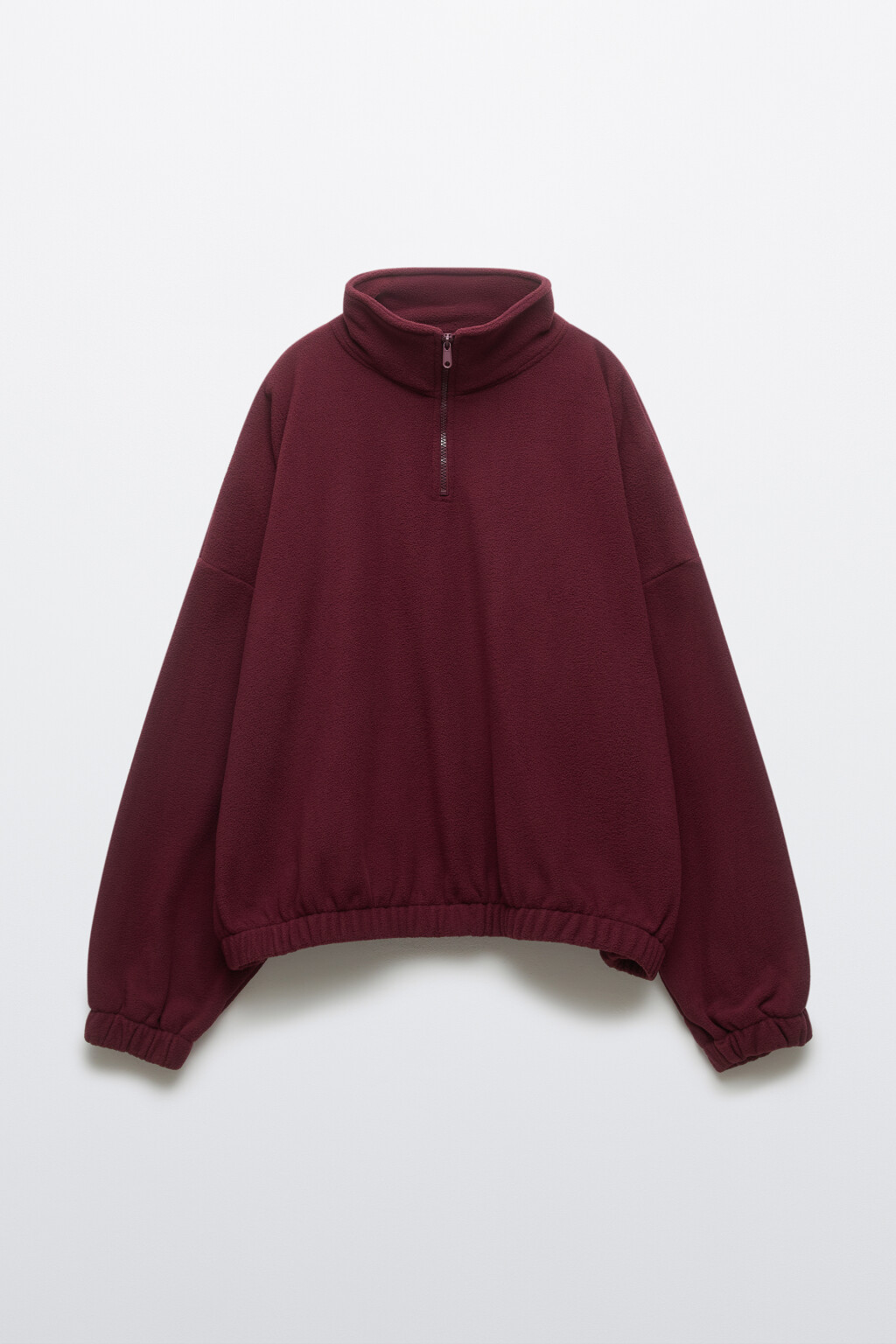 Толстовка на молнии флисовая - цвет бордовый - 7