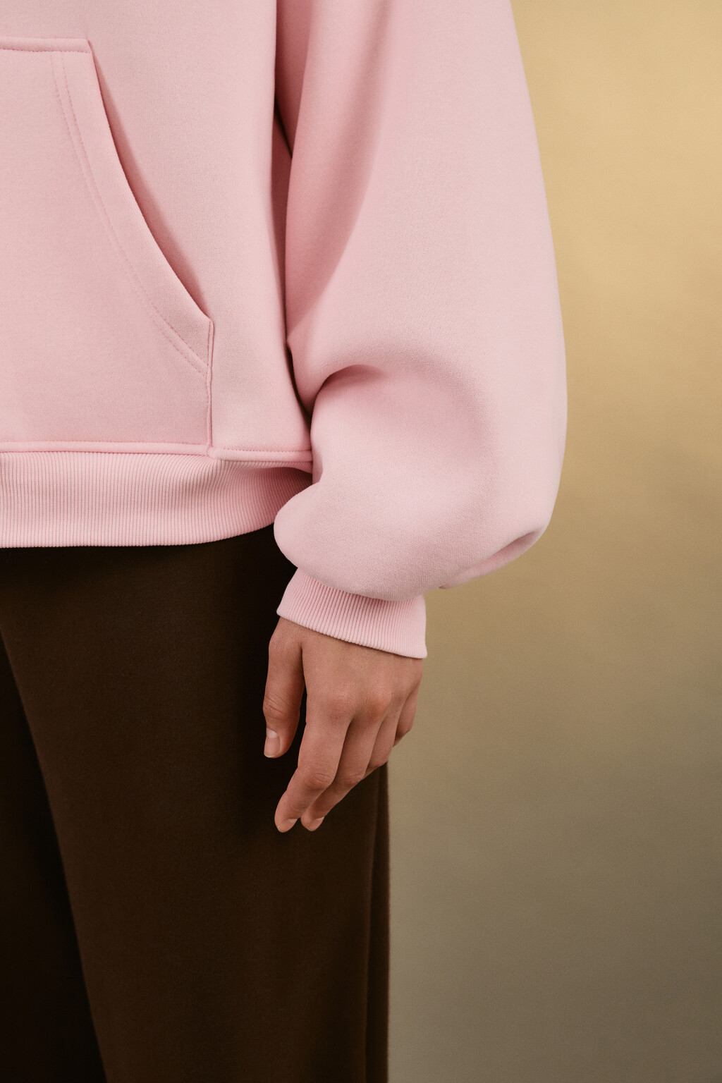 Худи утепленная с капюшоном - цвет розовый - 6