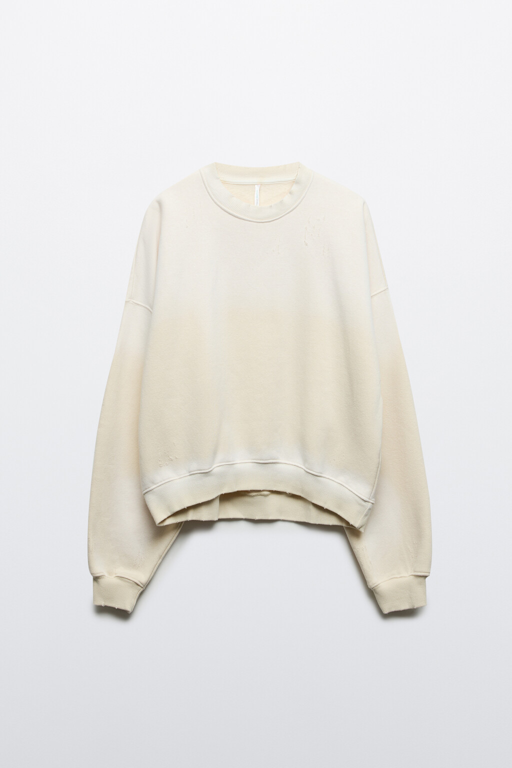 Свитшот рваный - цвет бежевый - 9