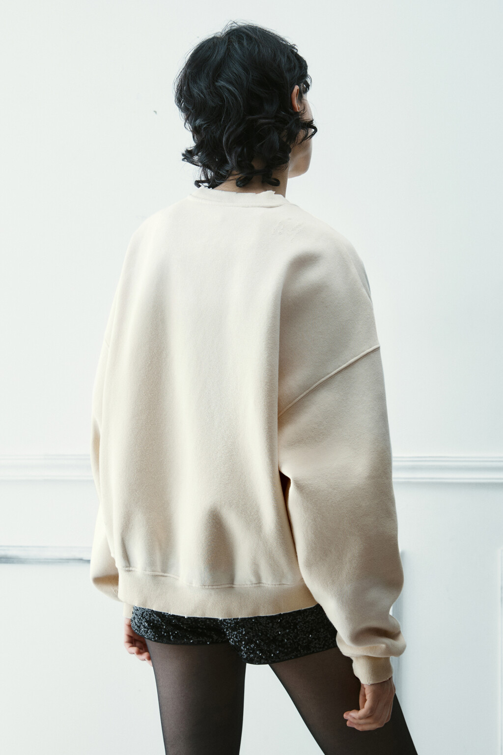 Свитшот рваный - цвет бежевый - 4
