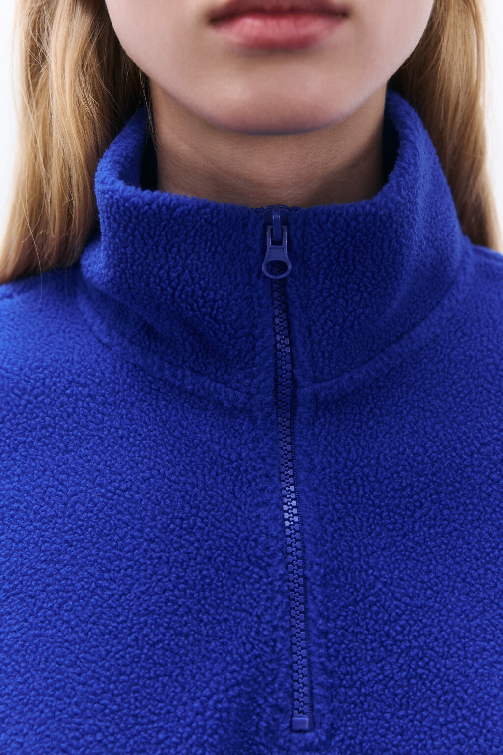 Толстовка на молнии из флиса - цвет синий - 5