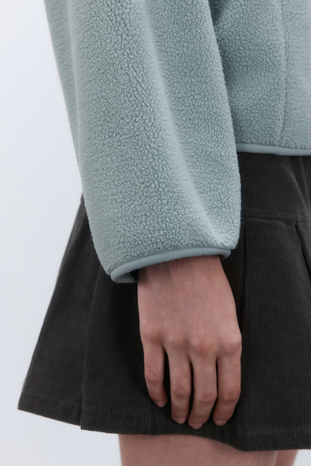 Толстовка на молнии из флиса - цвет серый - 6