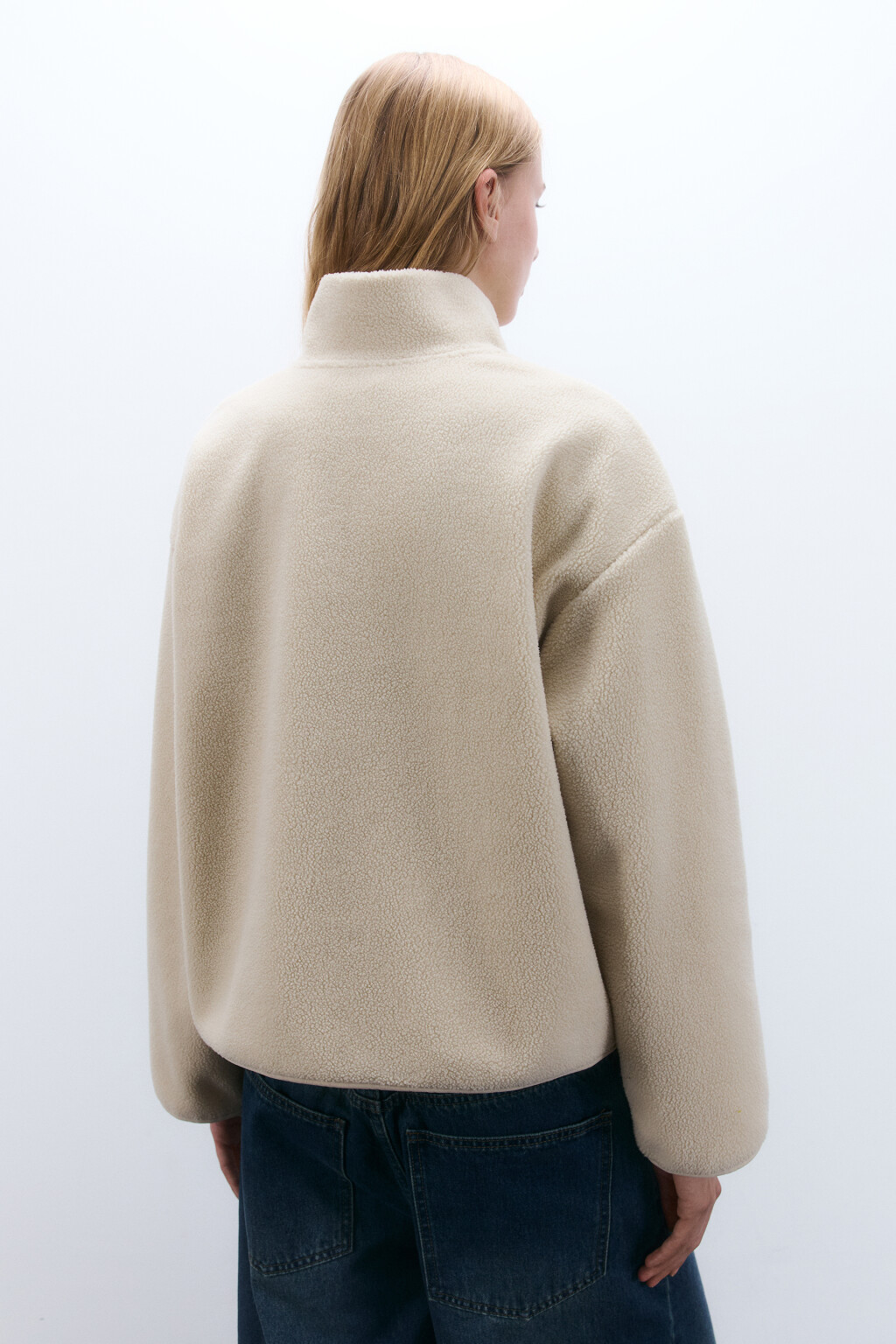 Толстовка на молнии из флиса - цвет бежевый - 3