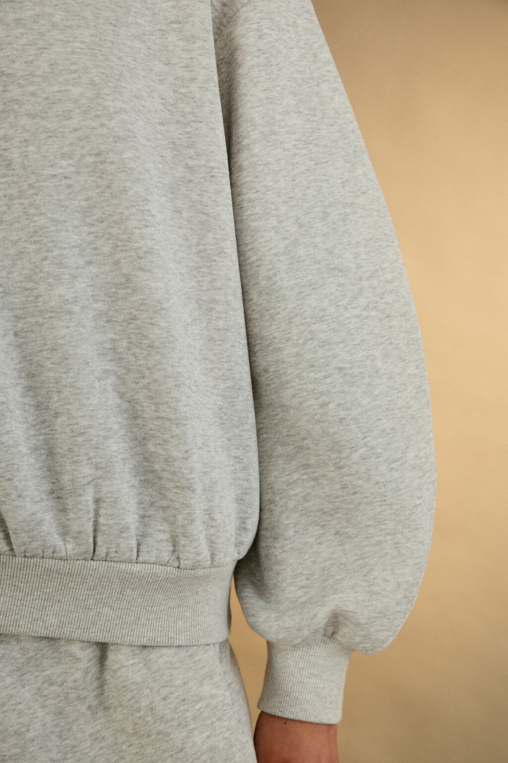 Свитшот из футера с начесом - цвет серый - 6