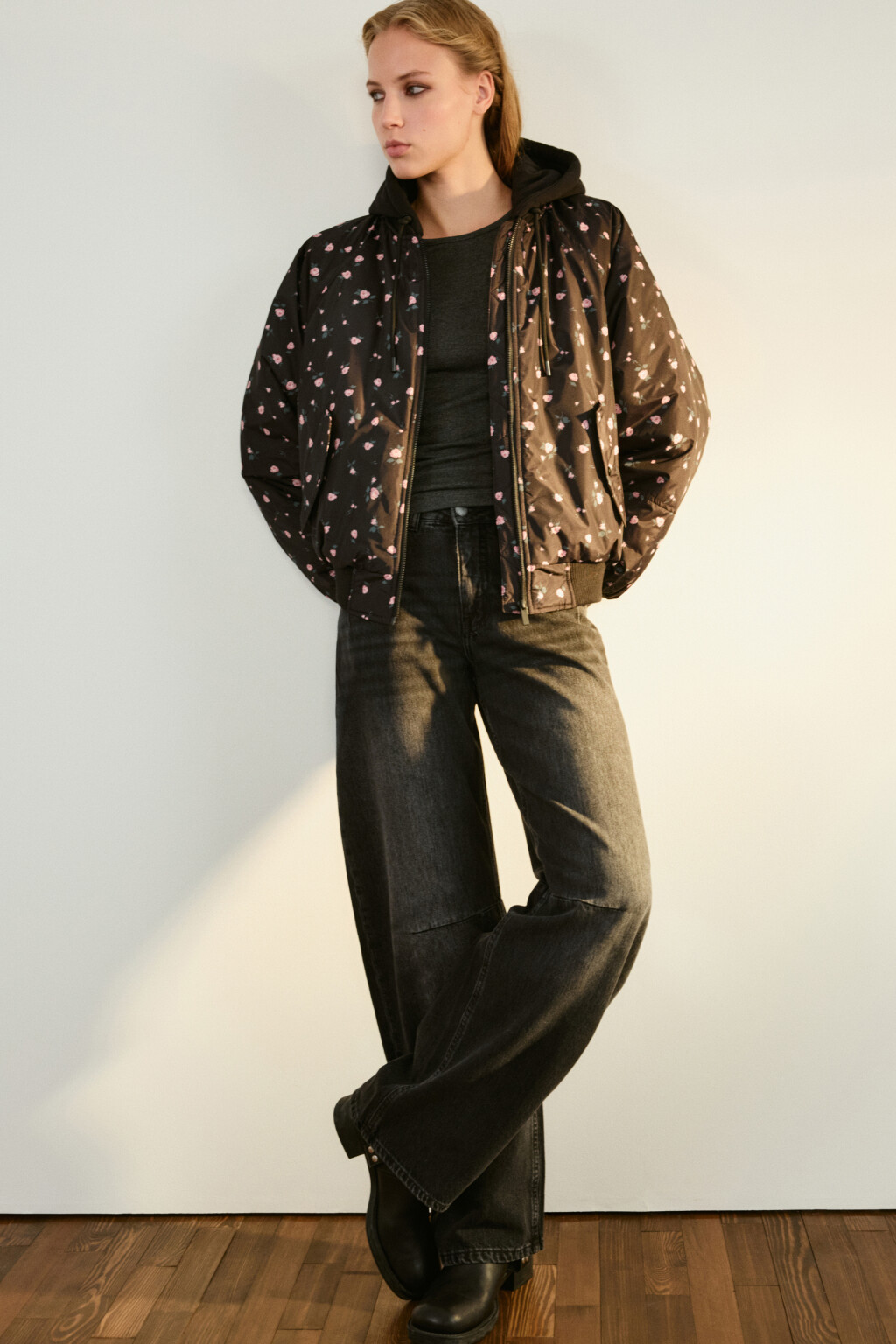 Джинсы barrel fit со средней посадкой - цвет серый - 9