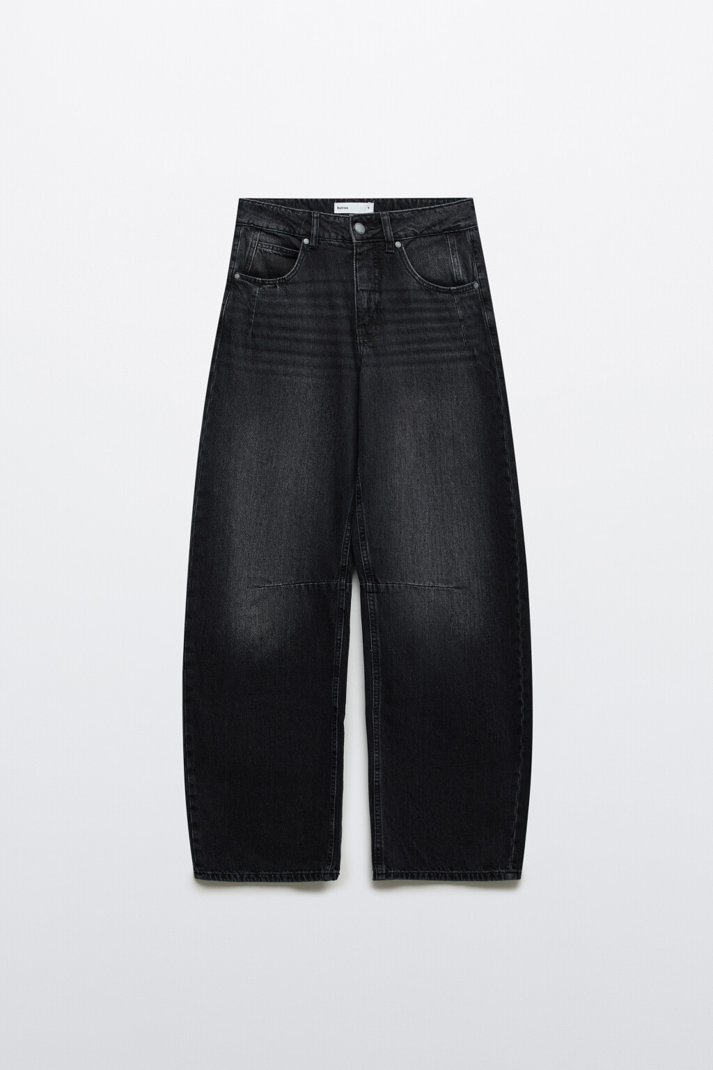 Джинсы barrel fit со средней посадкой - цвет серый - 7