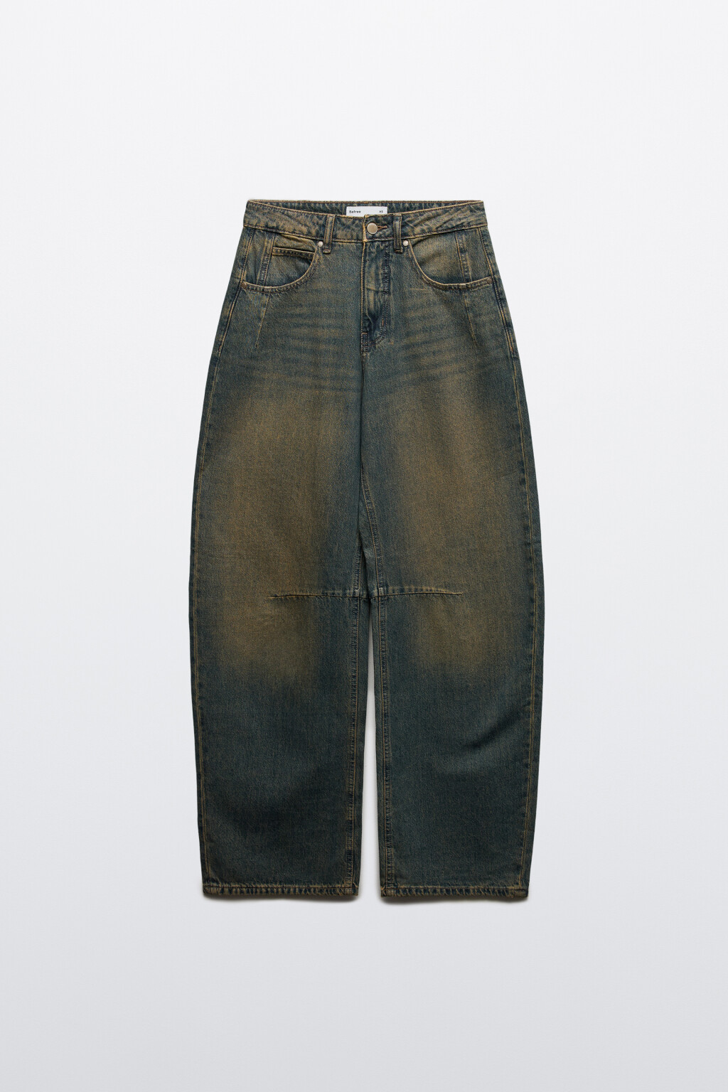 Джинсы barrel fit со средней посадкой - цвет темный тинт - 7