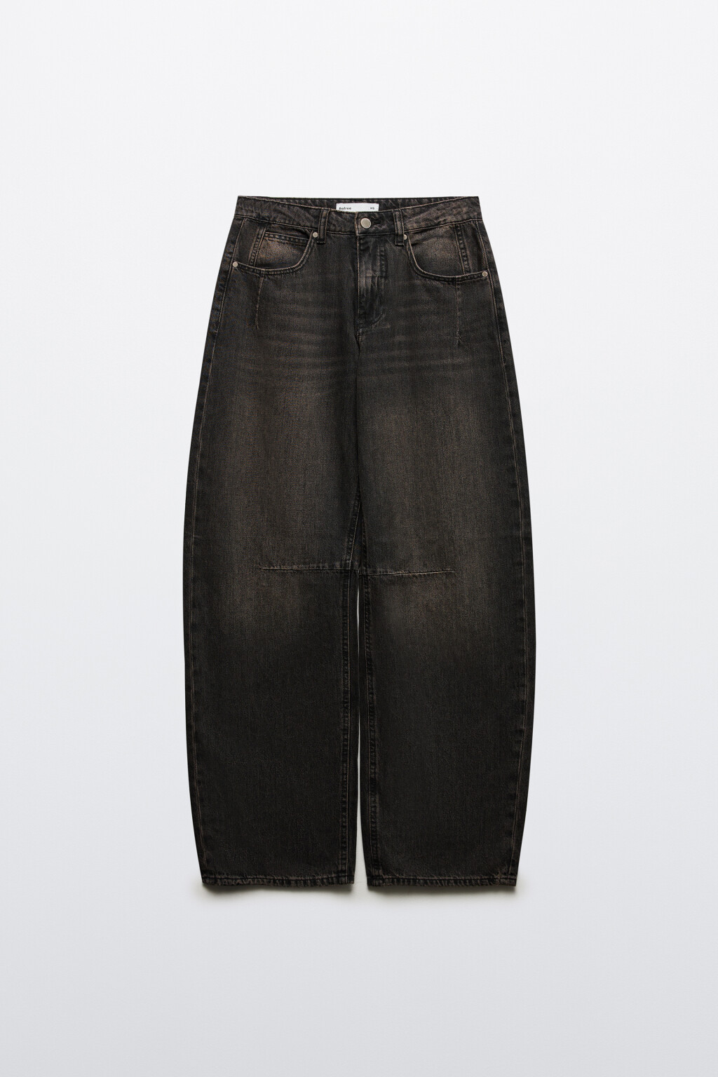 Джинсы barrel fit со средней посадкой - цвет коричневый - 7