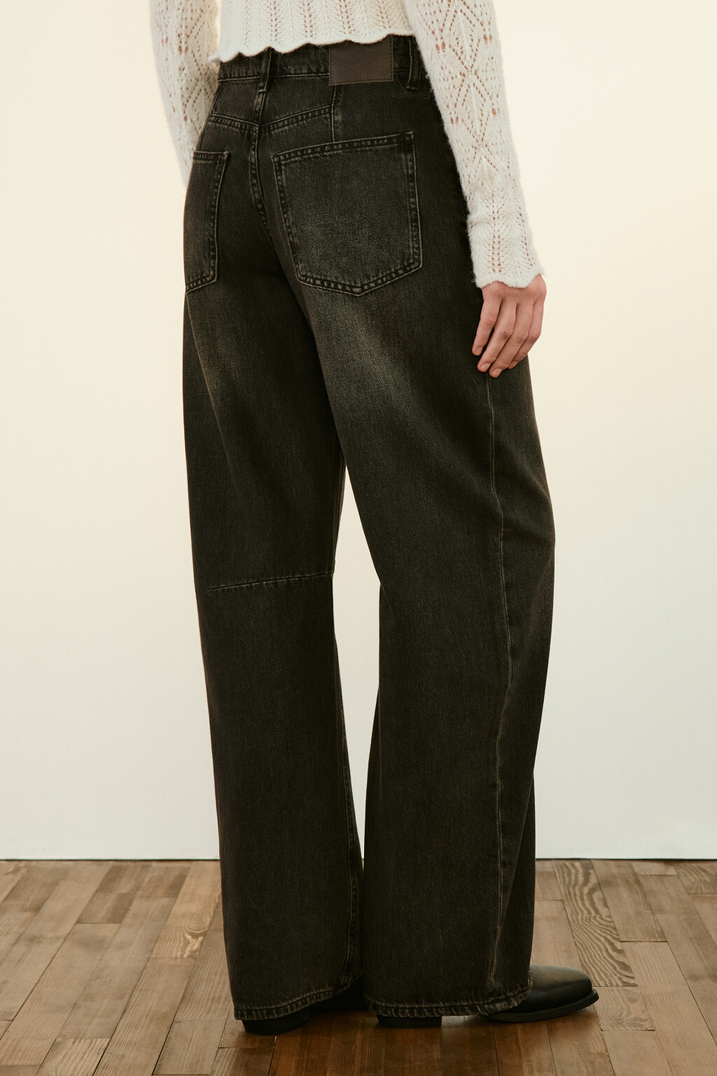 Джинсы barrel fit со средней посадкой - цвет коричневый - 3