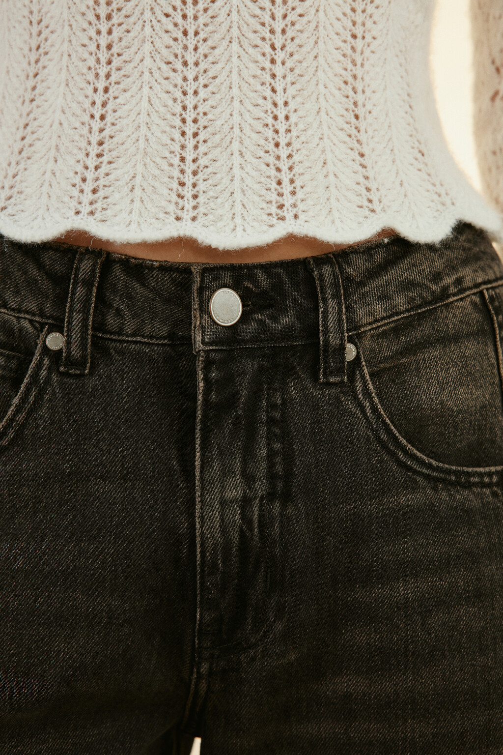 Джинсы barrel fit со средней посадкой - цвет коричневый - 5