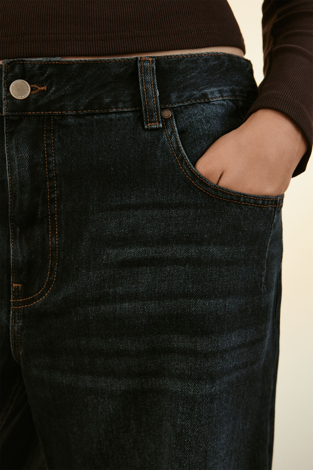 Джинсы barrrel fit со средней посадкой - цвет синий - 6