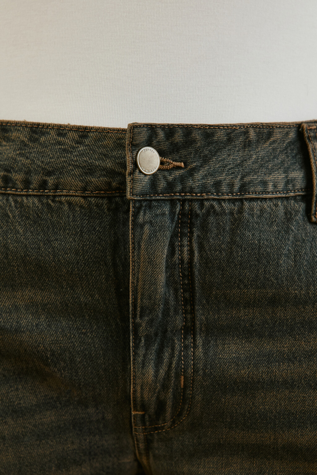 Джинсы barrrel fit со средней посадкой - цвет тауп - 5