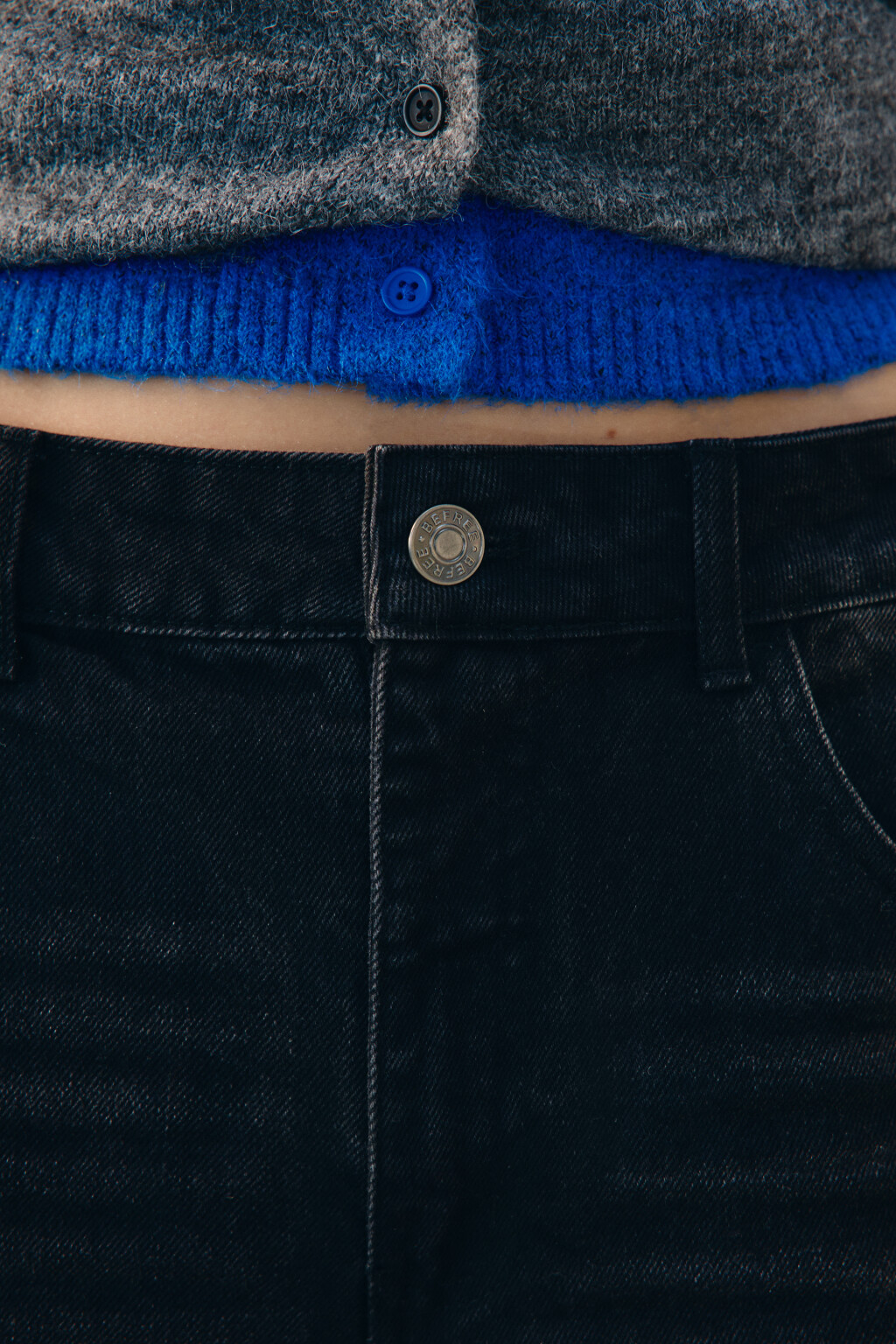 Джинсы baggy fit со средней посадкой - цвет серый - 6