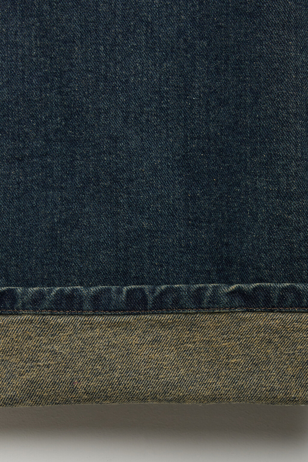 Джинсы широкие утепленные с начесом - цвет синий - 8