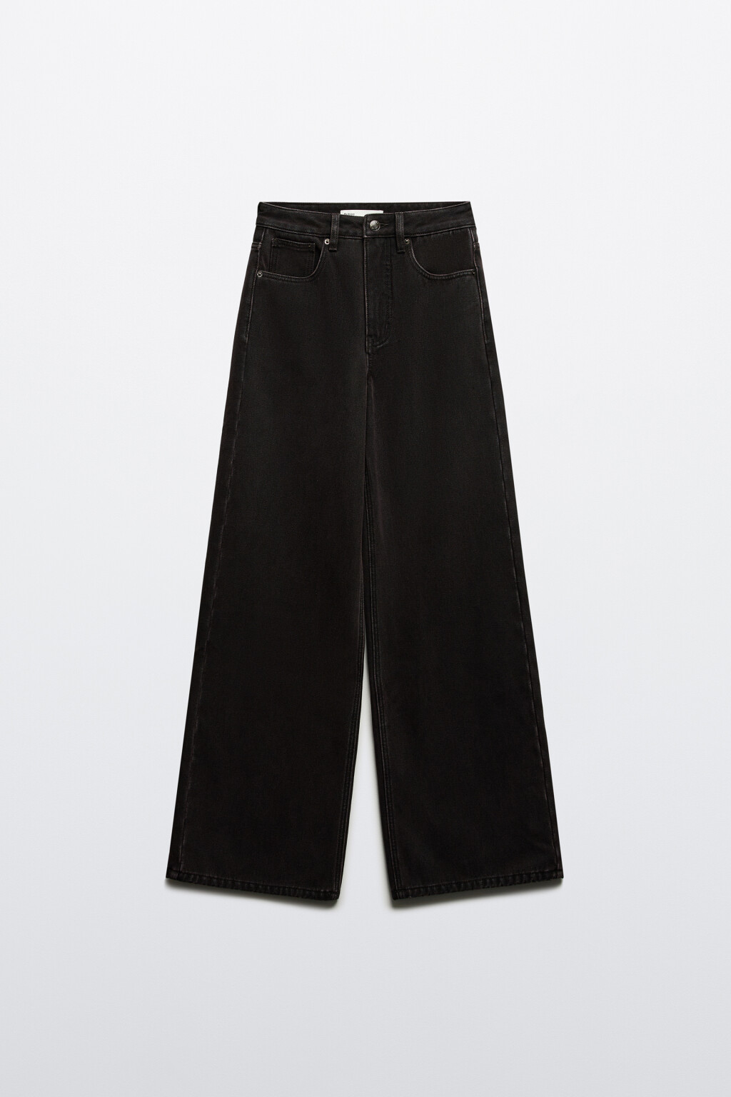 Джинсы широкие с утеплением - цвет коричневый - 7