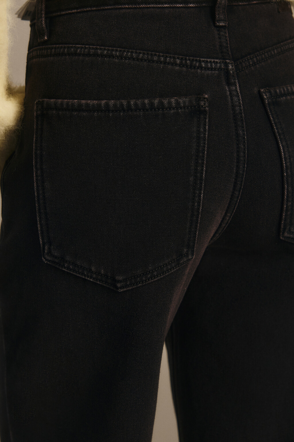 Джинсы широкие с утеплением - цвет коричневый - 6