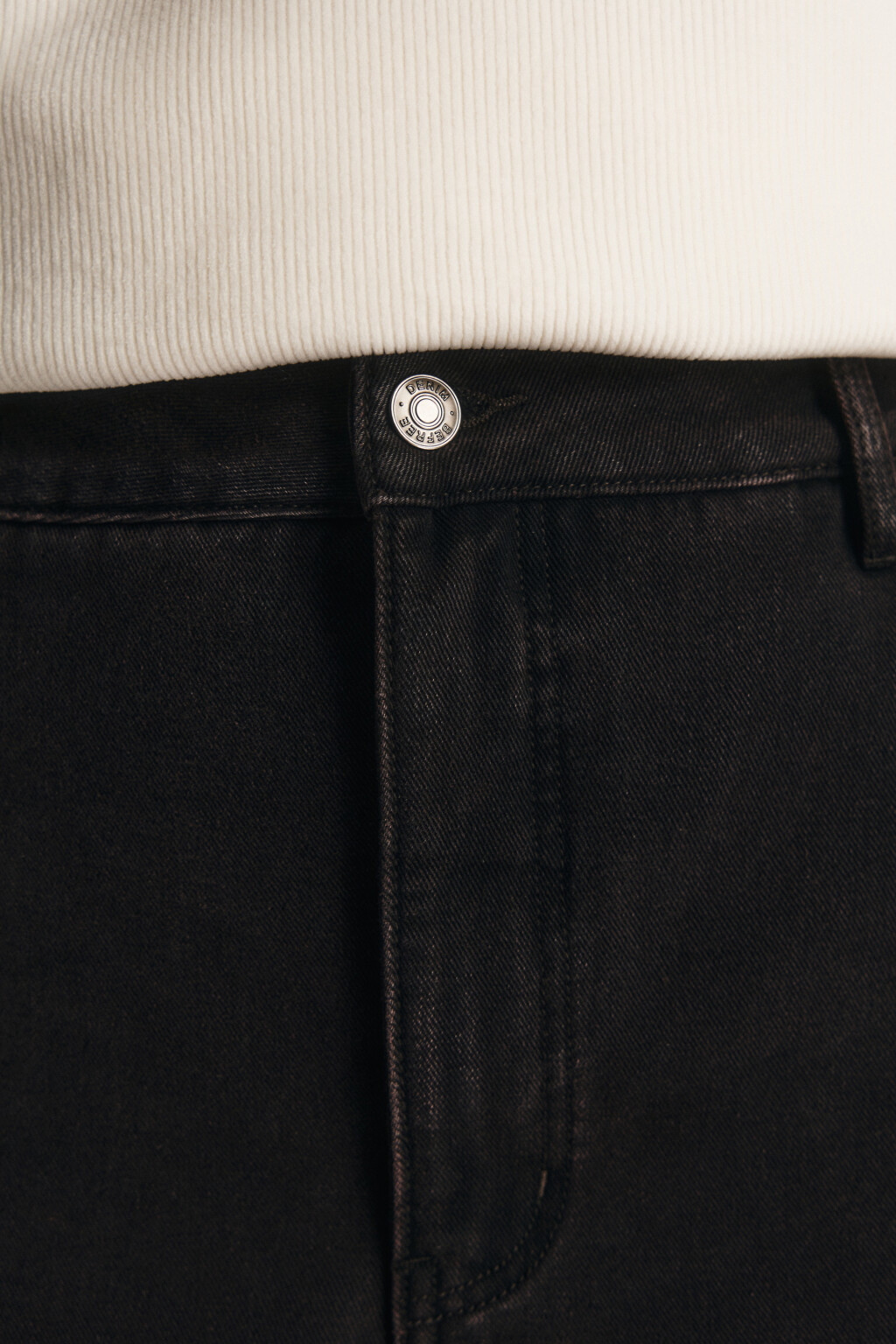 Джинсы широкие с утеплением - цвет коричневый - 6