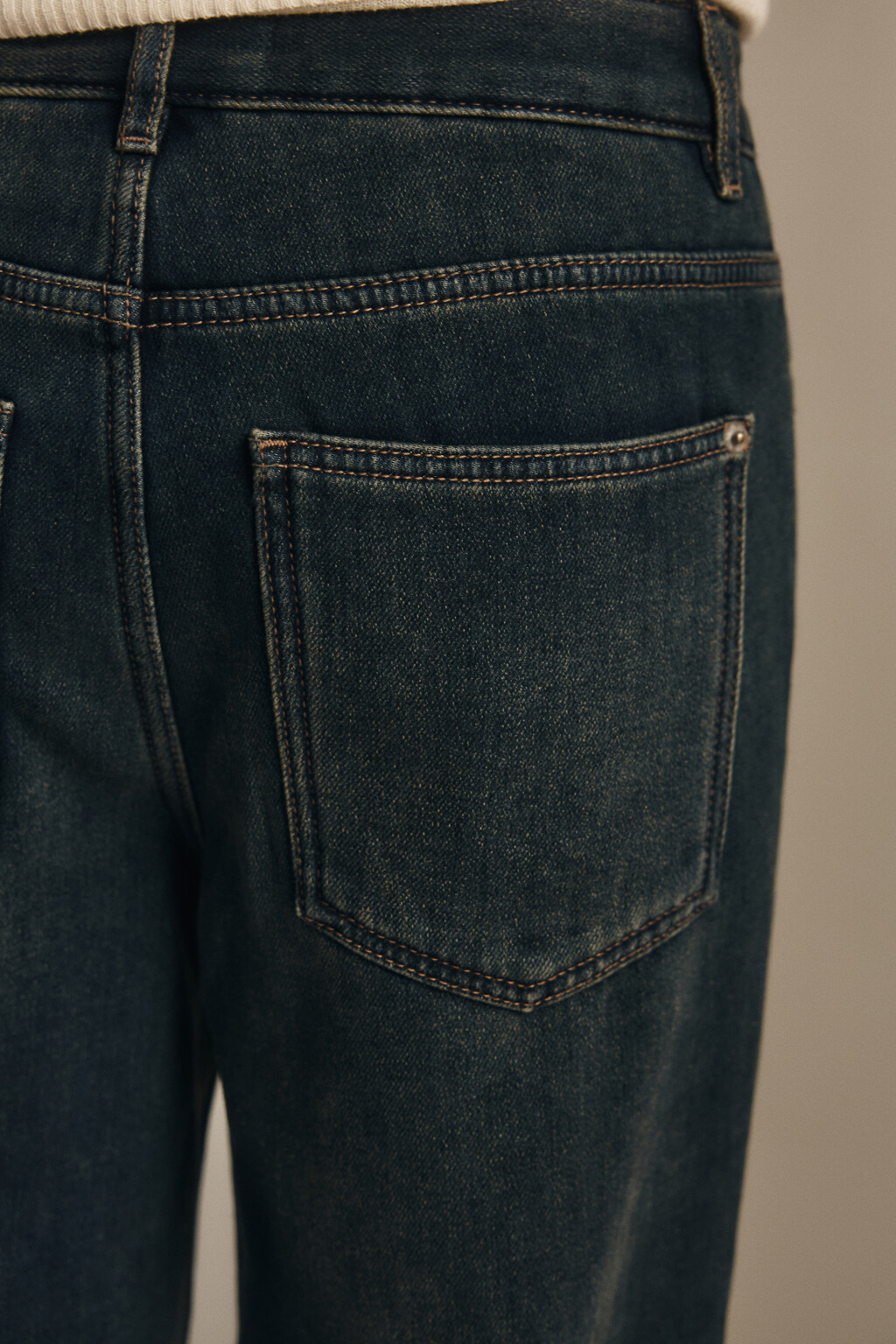 Джинсы прямые экстратеплые - цвет синий - 6