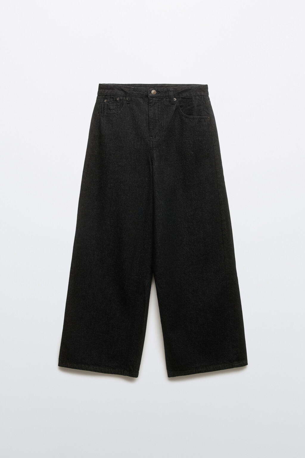 Джинсы baggy fit утепленные с начесом - цвет черный - 8