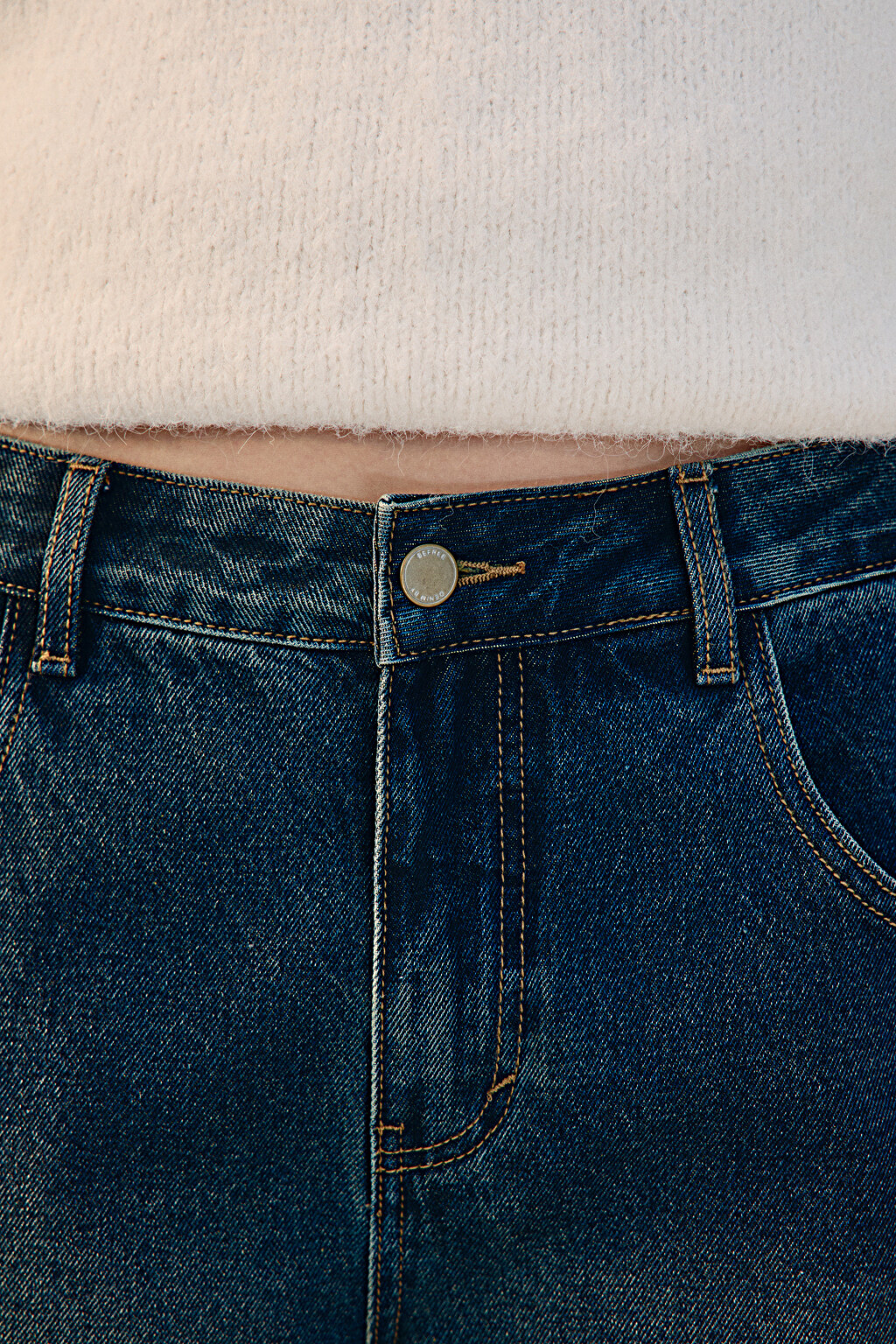 Джинсы baggy fit со средней посадкой - цвет темный тинт - 5