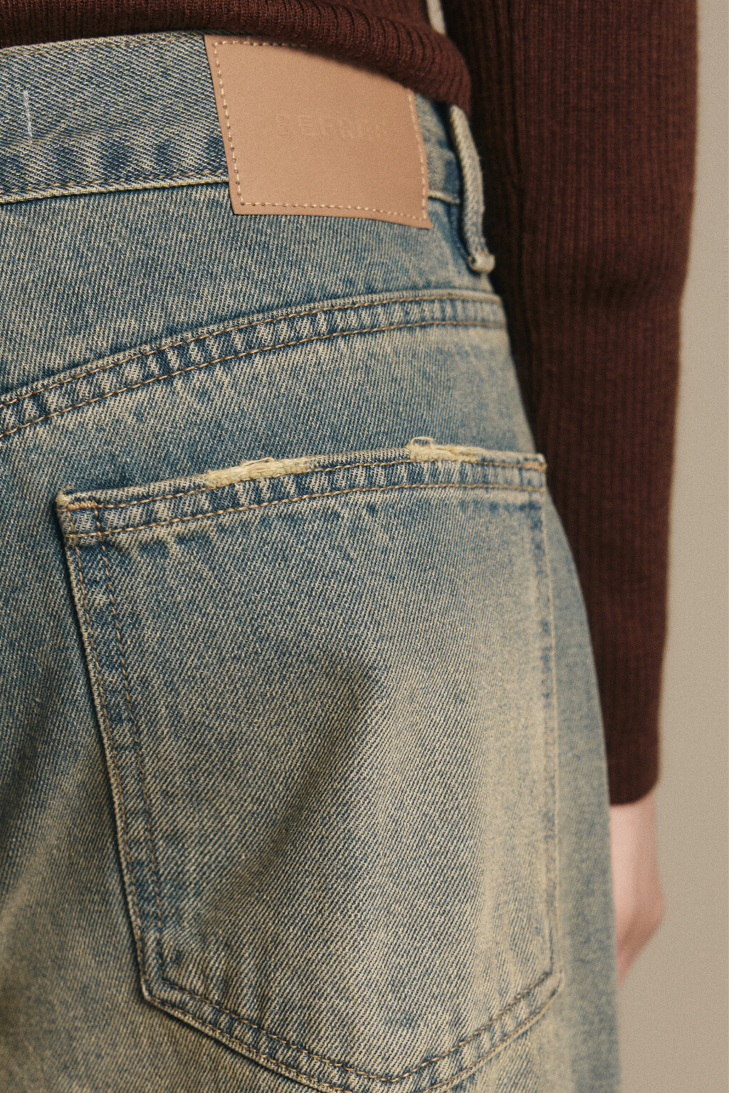 Джинсы baggy fit со средней посадкой - цвет синий - 7