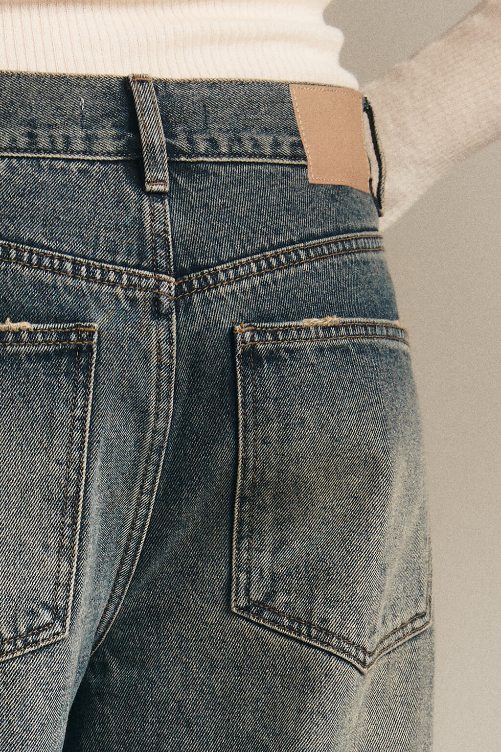 Джинсы baggy fit со средней посадкой - цвет темный тинт - 5