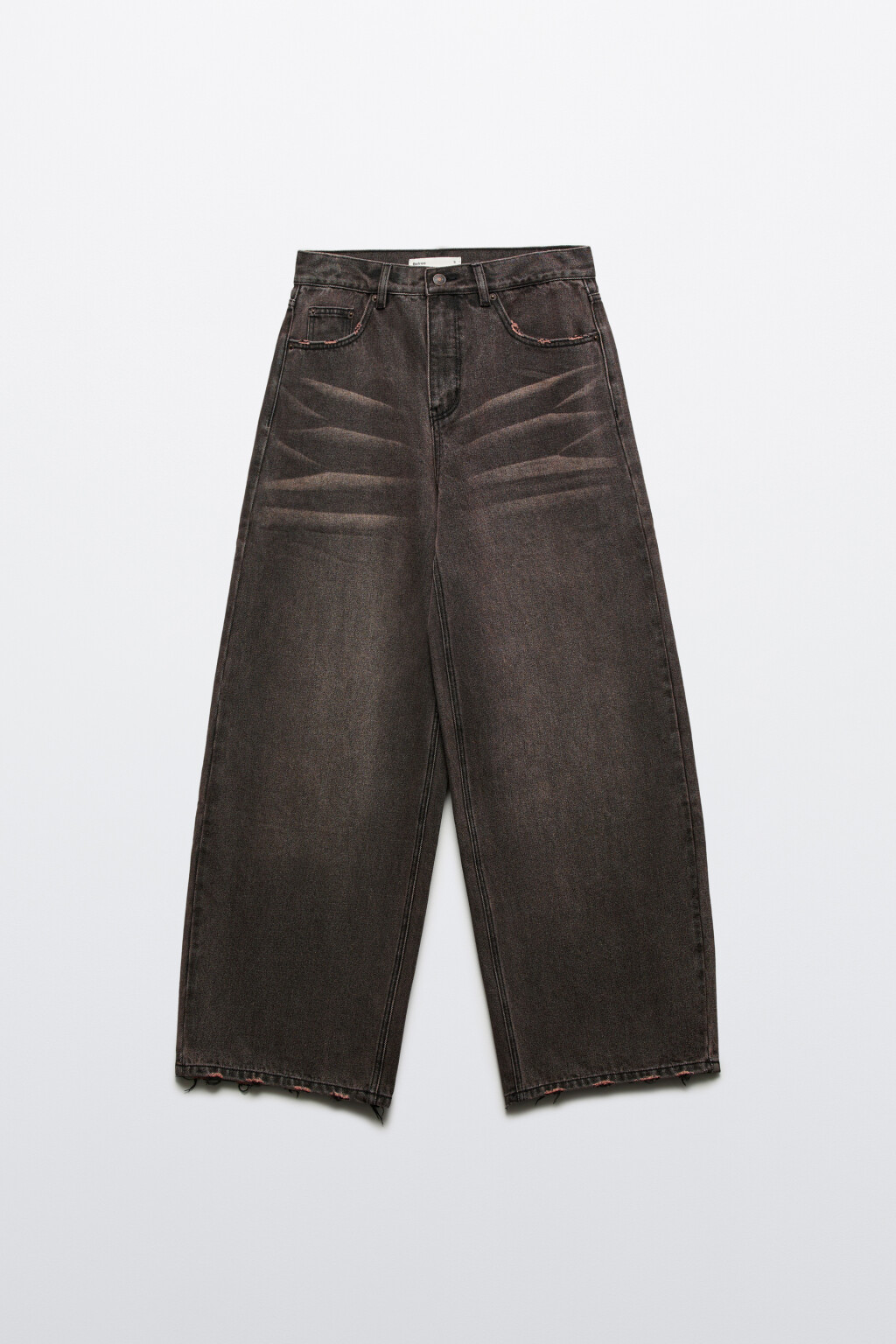 Джинсы baggy fit со средней посадкой - цвет коричневый - 7
