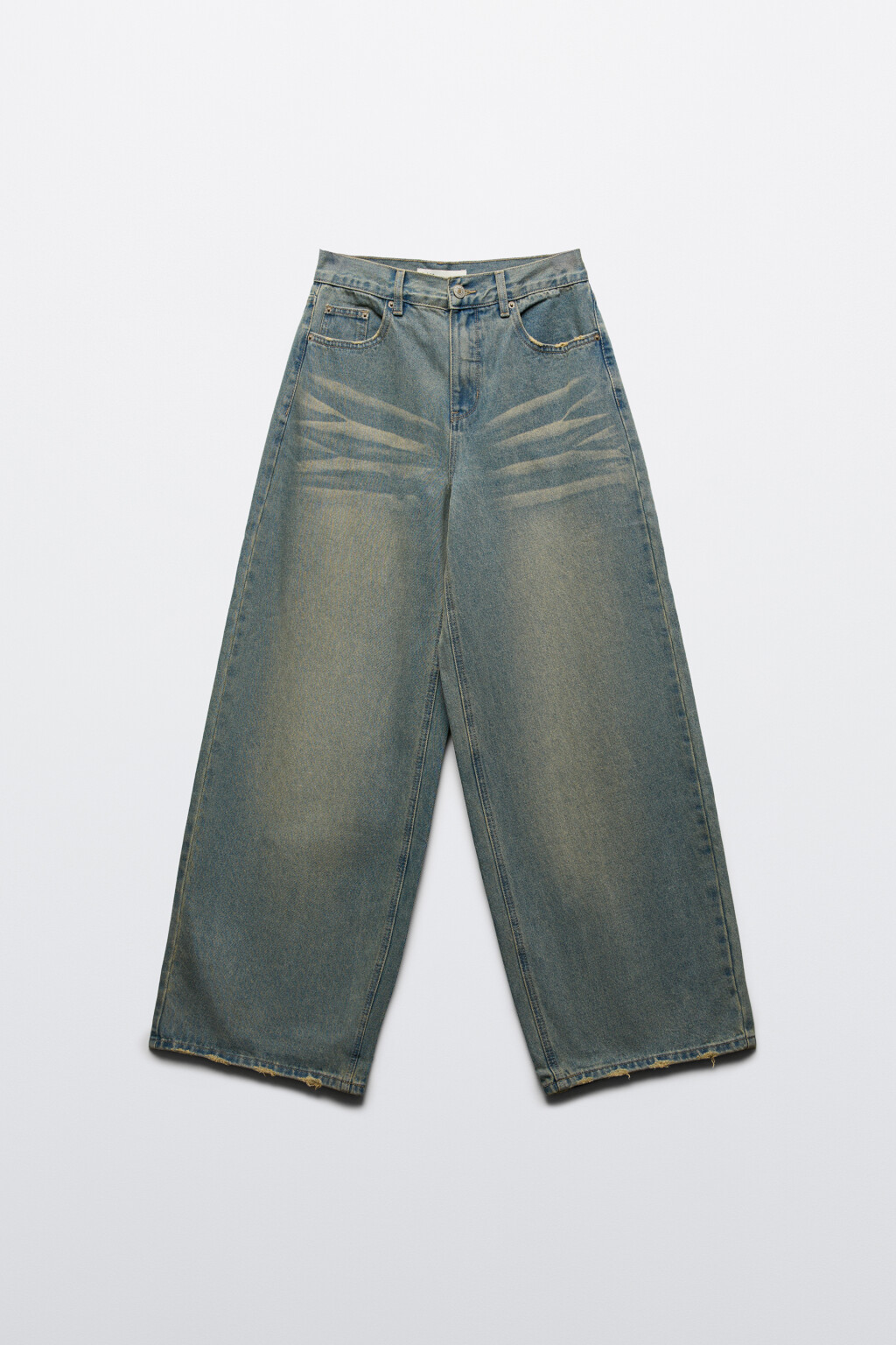 Джинсы baggy fit со средней посадкой - цвет синий - 2