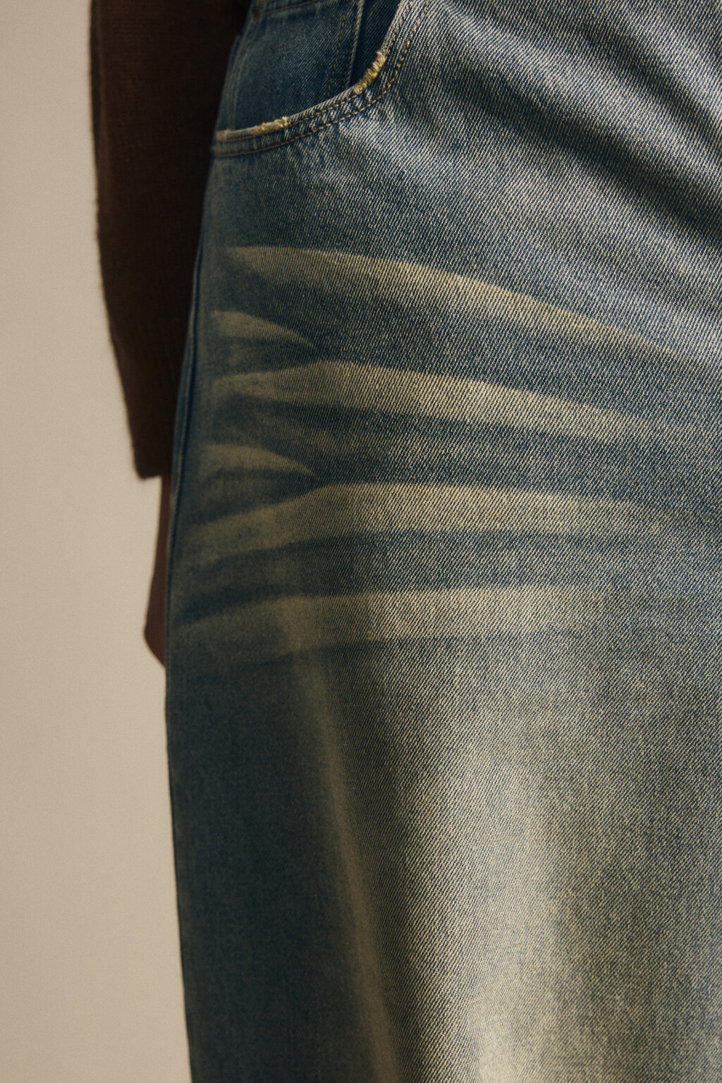 Джинсы baggy fit со средней посадкой - цвет синий - 8