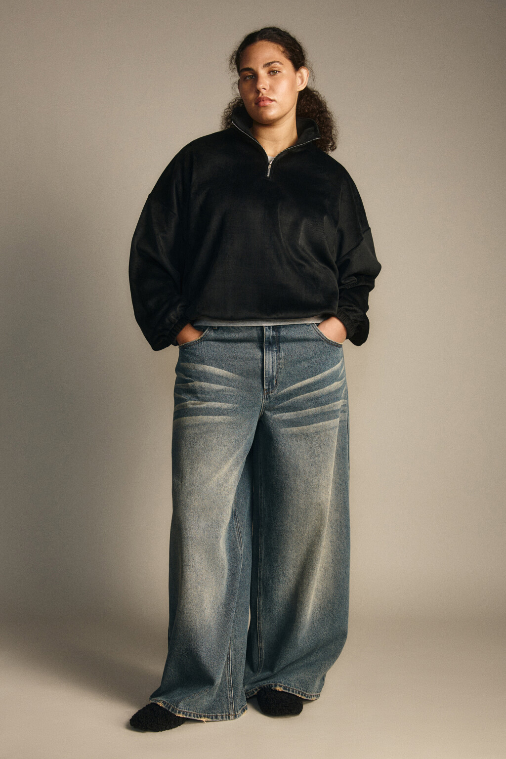 Джинсы baggy fit со средней посадкой - цвет темный тинт - 6