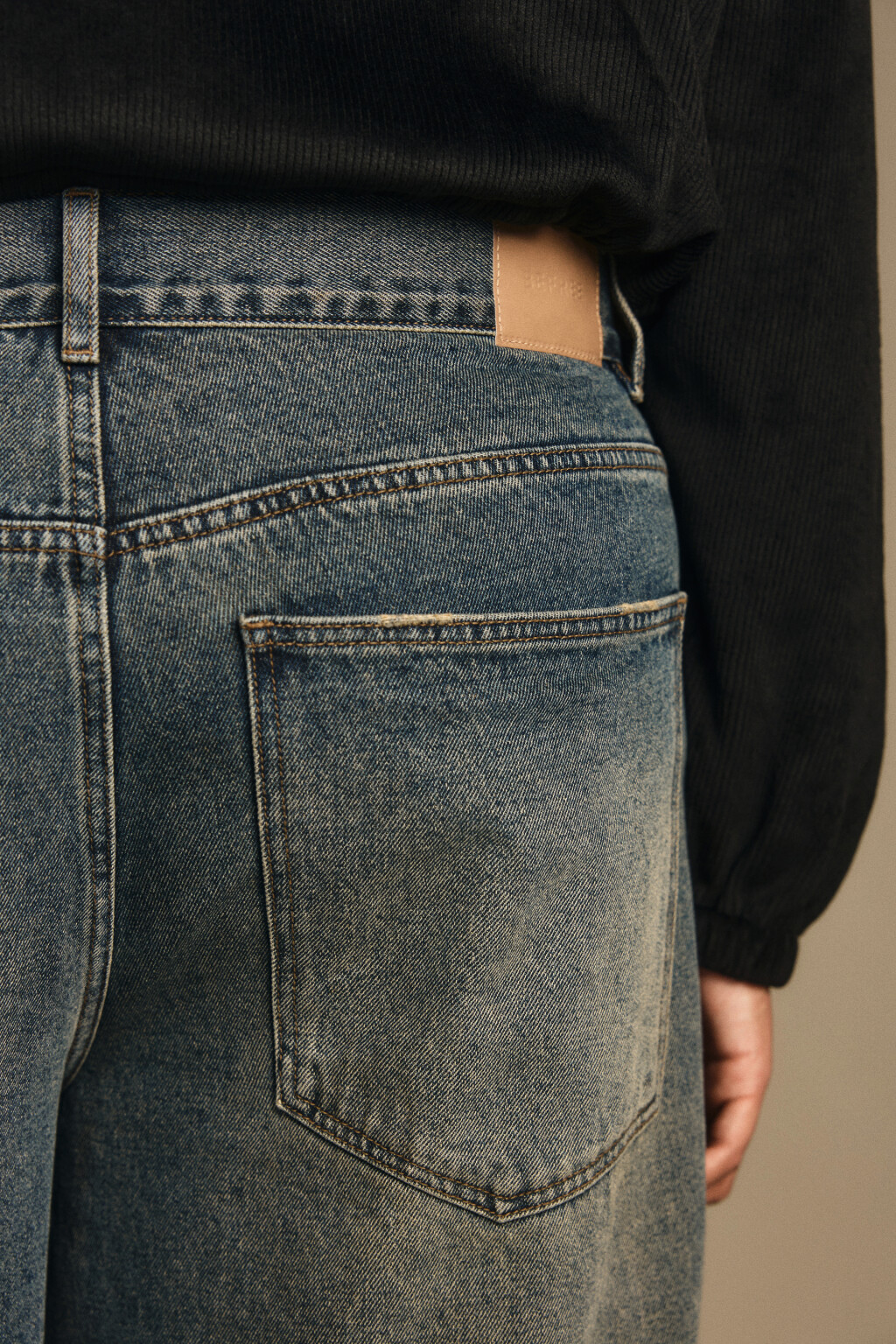 Джинсы baggy fit со средней посадкой - цвет темный тинт - 8