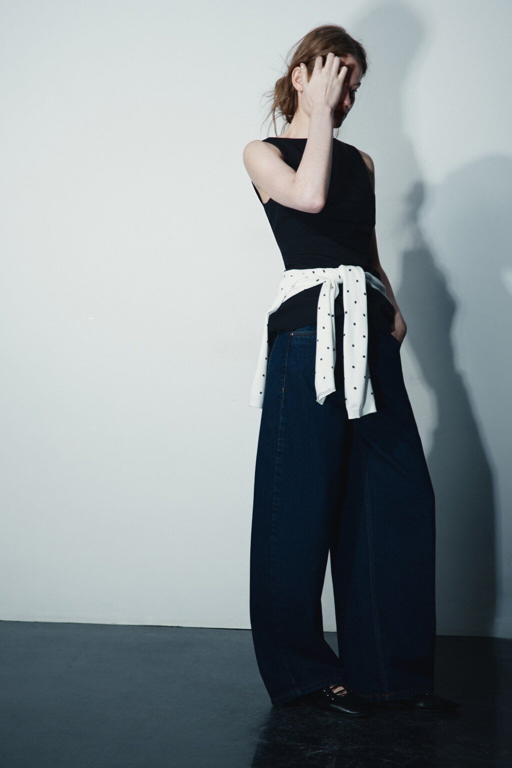 Джинсы barrel fit с высокой посадкой - цвет синий - 1