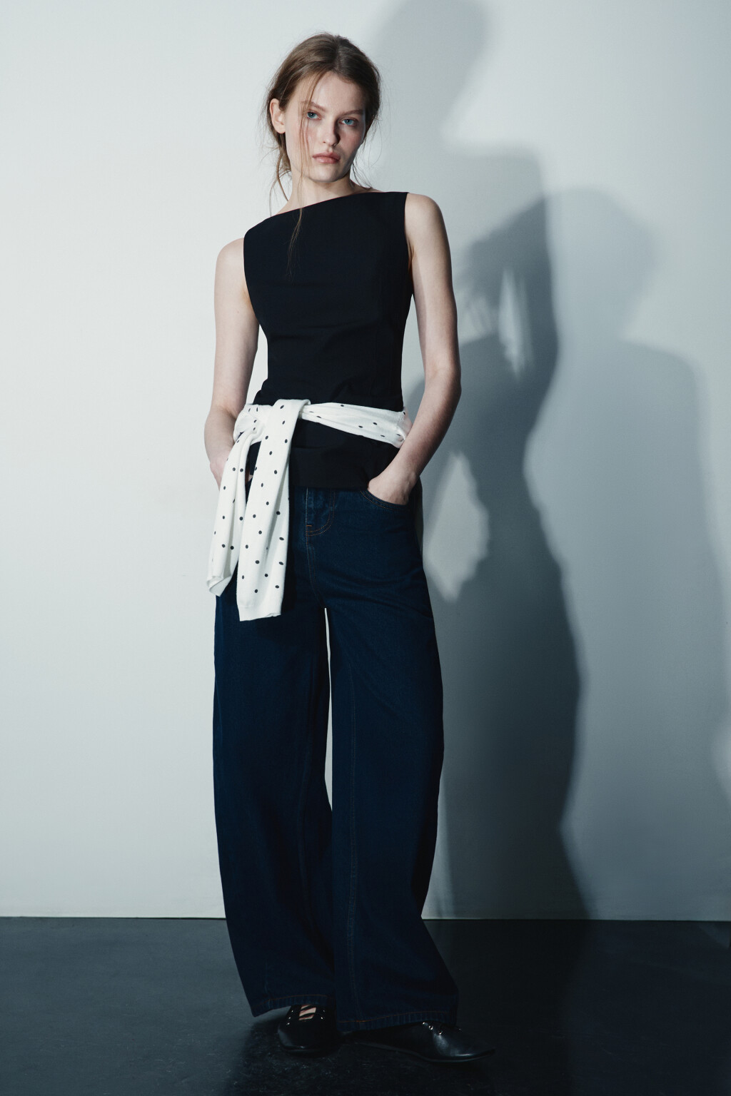 Джинсы barrel fit с высокой посадкой - цвет синий - 4