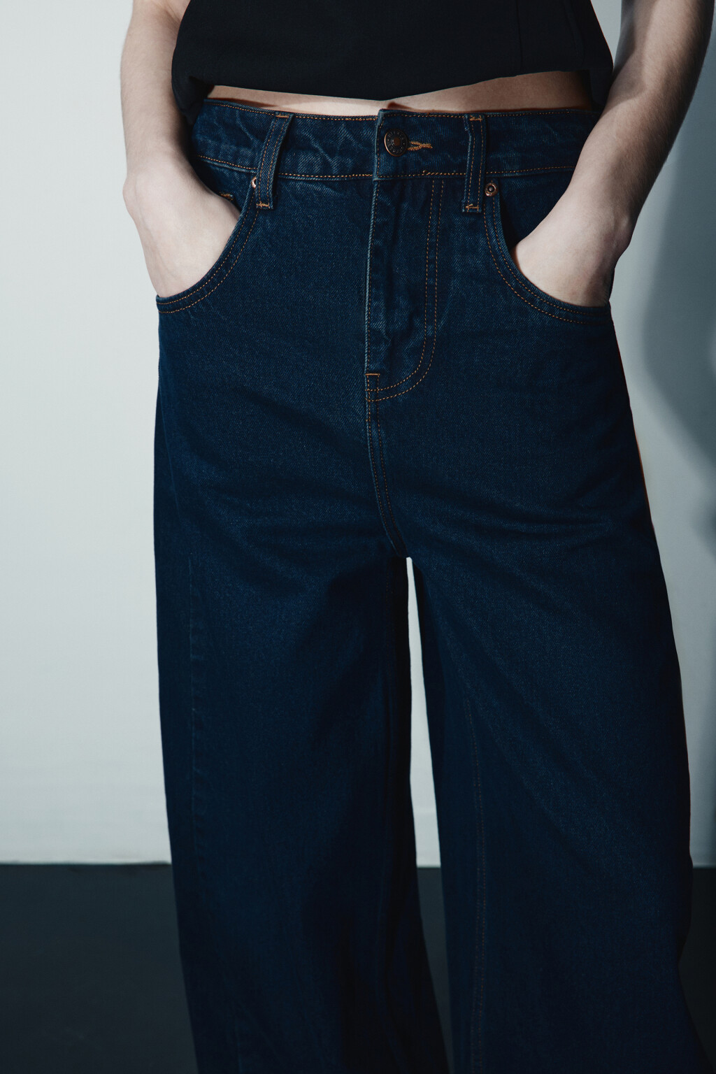Джинсы barrel fit с высокой посадкой - цвет синий - 5