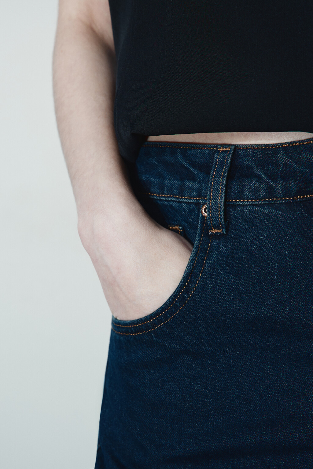 Джинсы barrel fit с высокой посадкой - цвет синий - 6