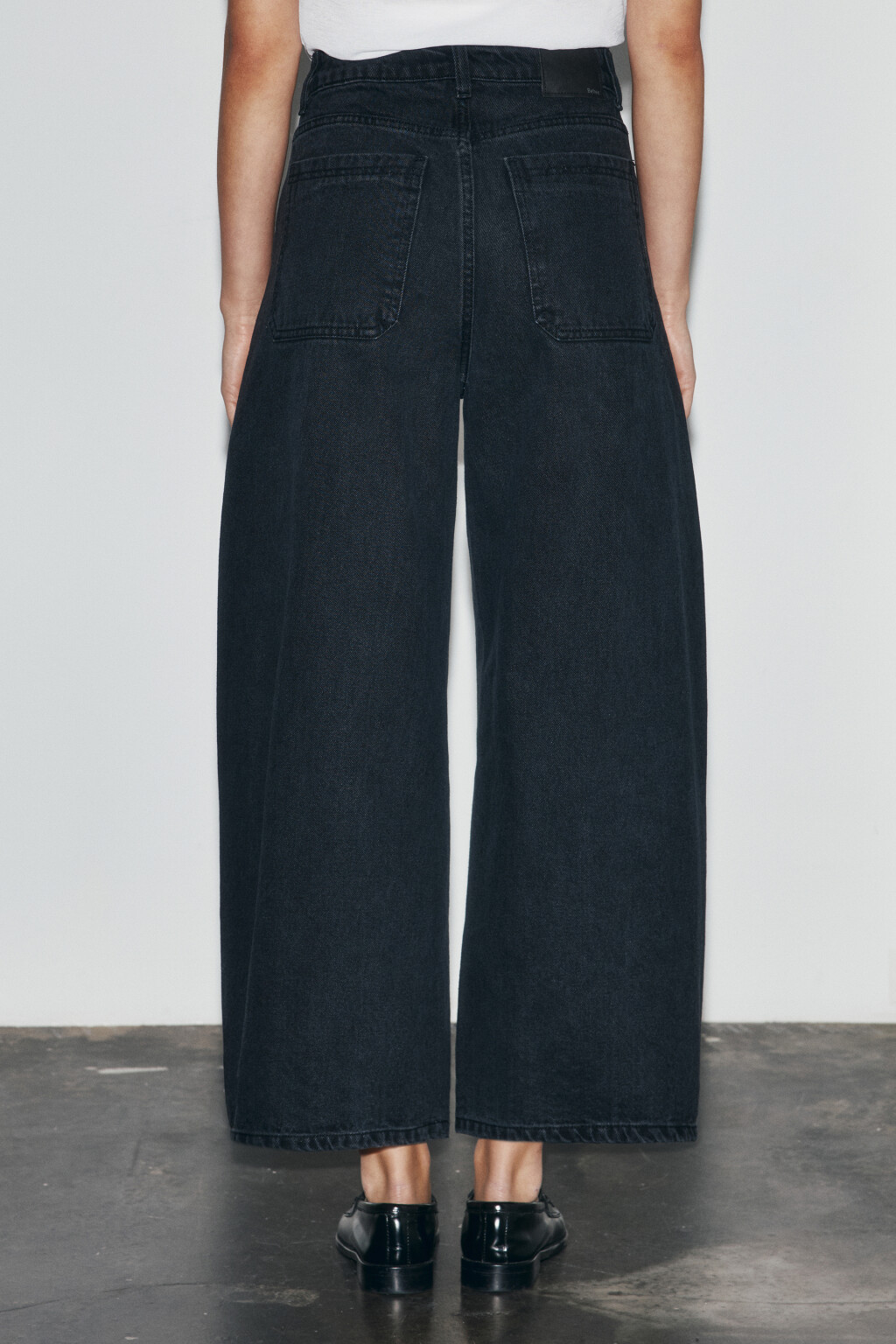 Джинсы barrel fit с высокой посадкой - цвет серый - 3