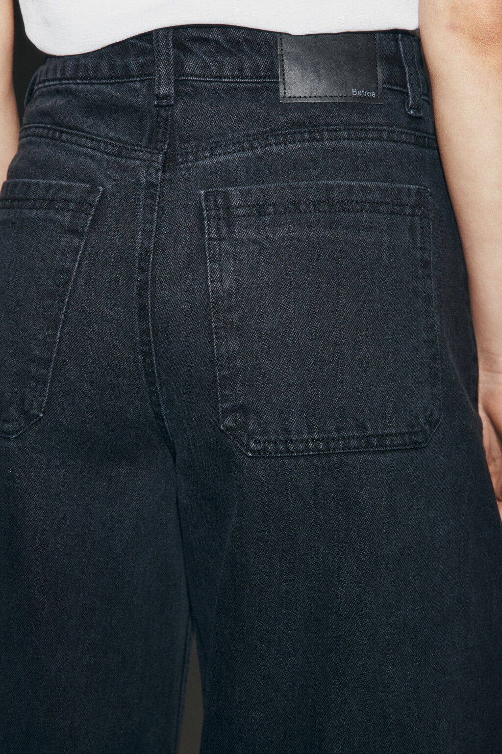 Джинсы barrel fit с высокой посадкой - цвет серый - 5