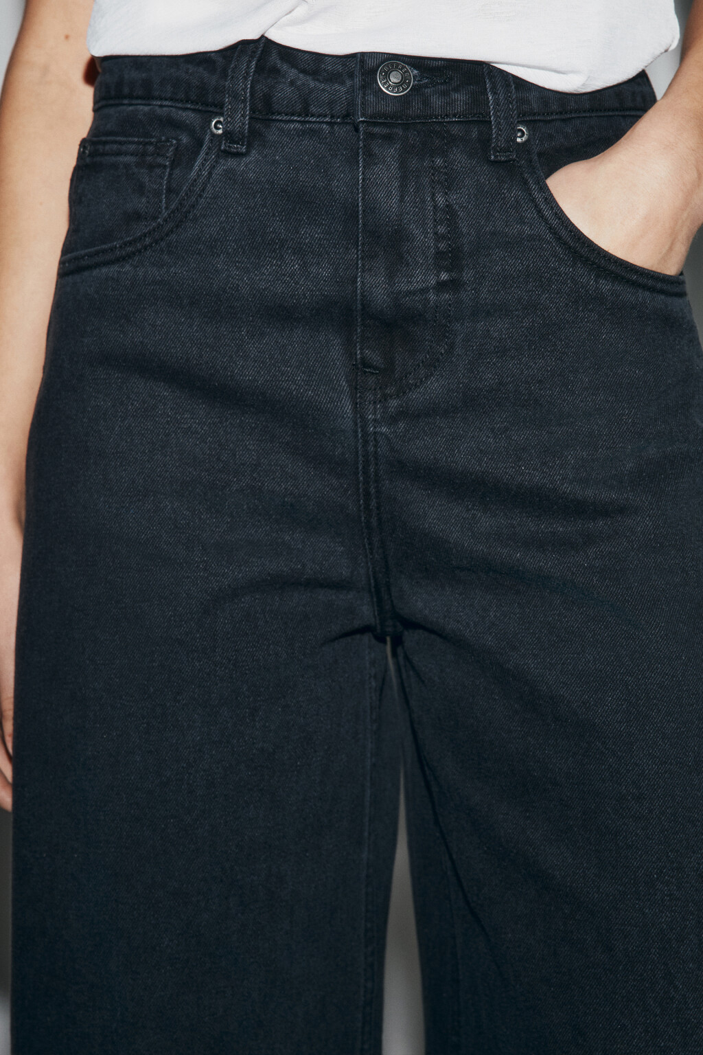 Джинсы barrel fit с высокой посадкой - цвет серый - 6