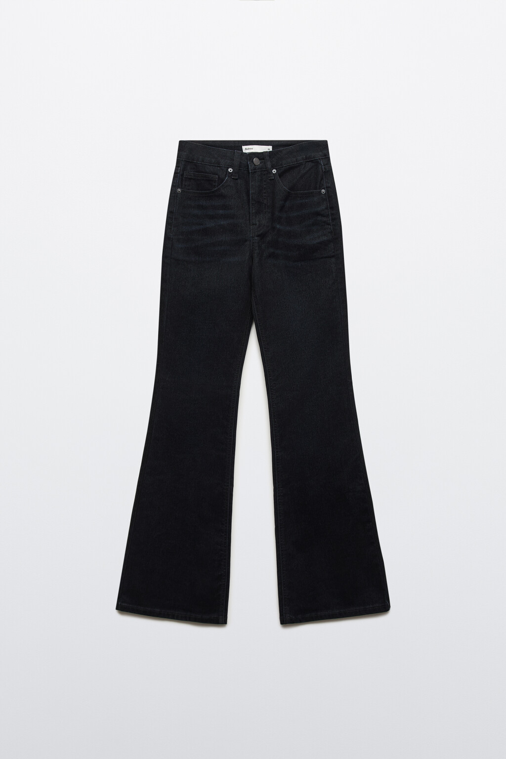 Джинсы клеш с флоковым покрытием - цвет серый - 7