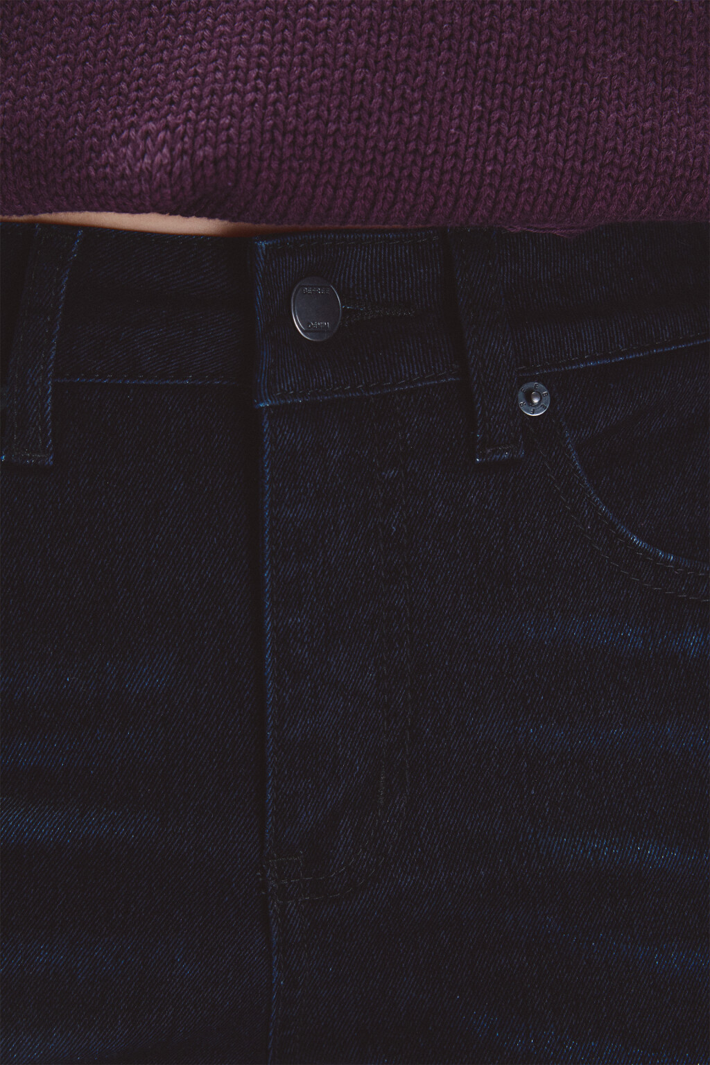 Джинсы клеш с флоковым покрытием - цвет серый - 5